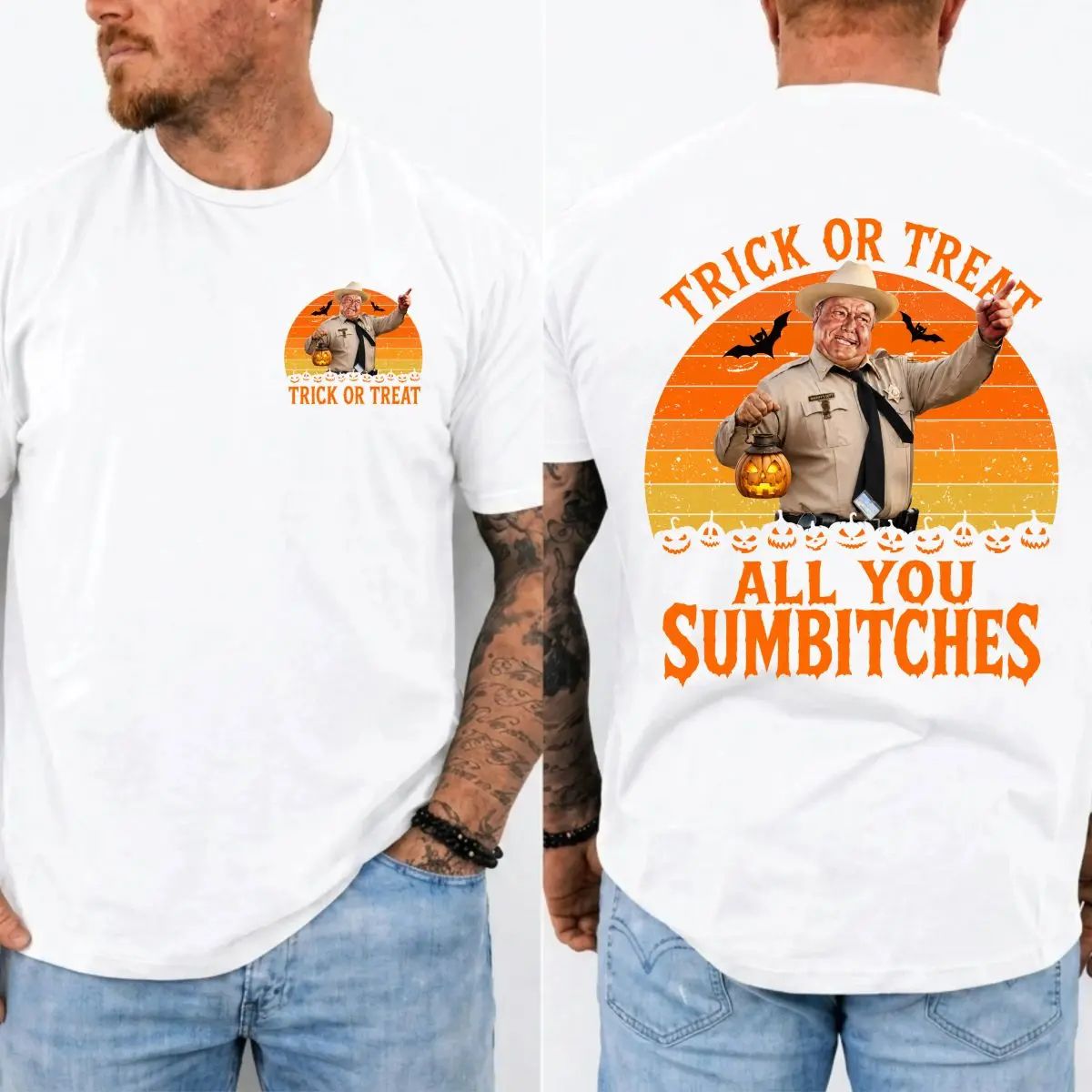 🎃Trick Or Treat All You Sumbitches Halloween Quote Movie T-shirt