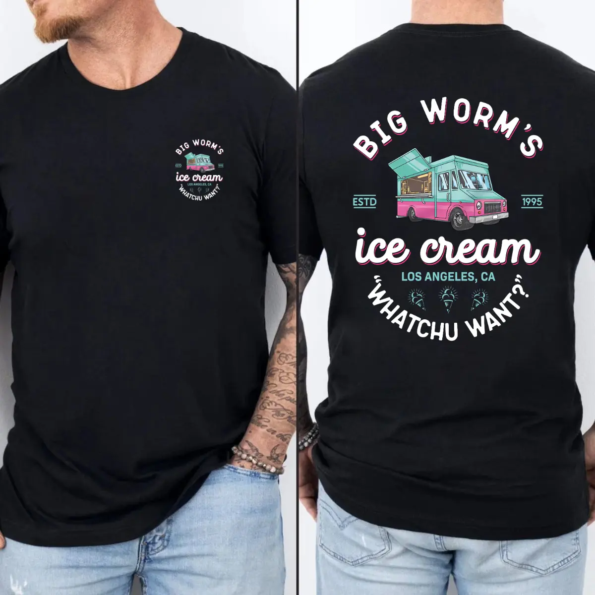 Big Worm’s Ice Cream Truck Funny Movie Inspired Graphic Tee
