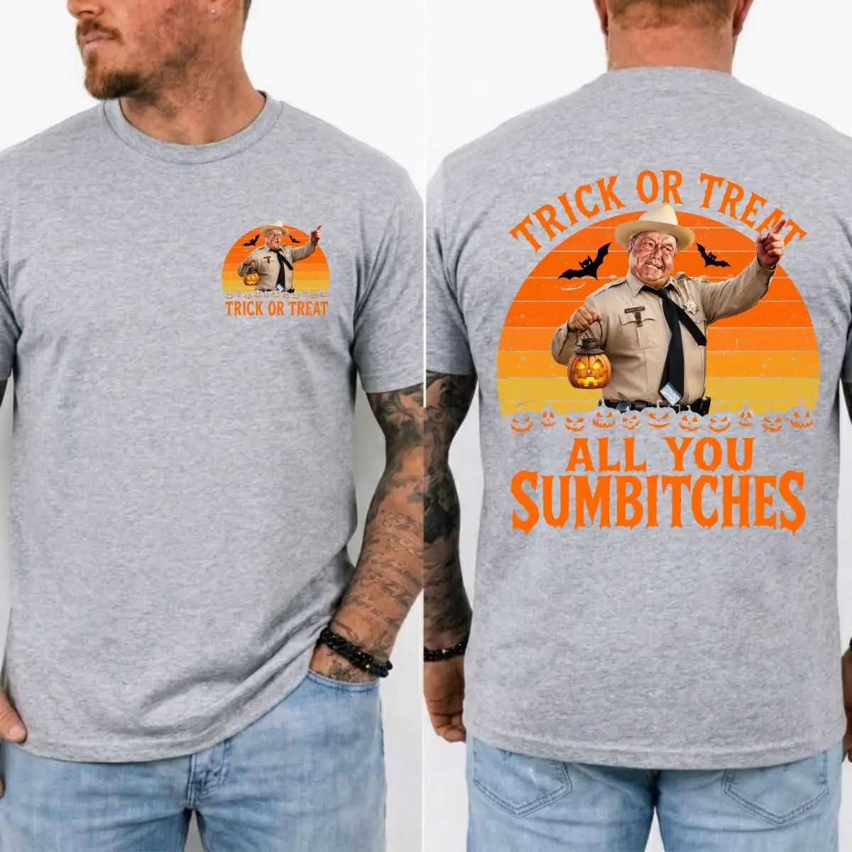 🎃Trick Or Treat All You Sumbitches Halloween Quote Movie T-shirt