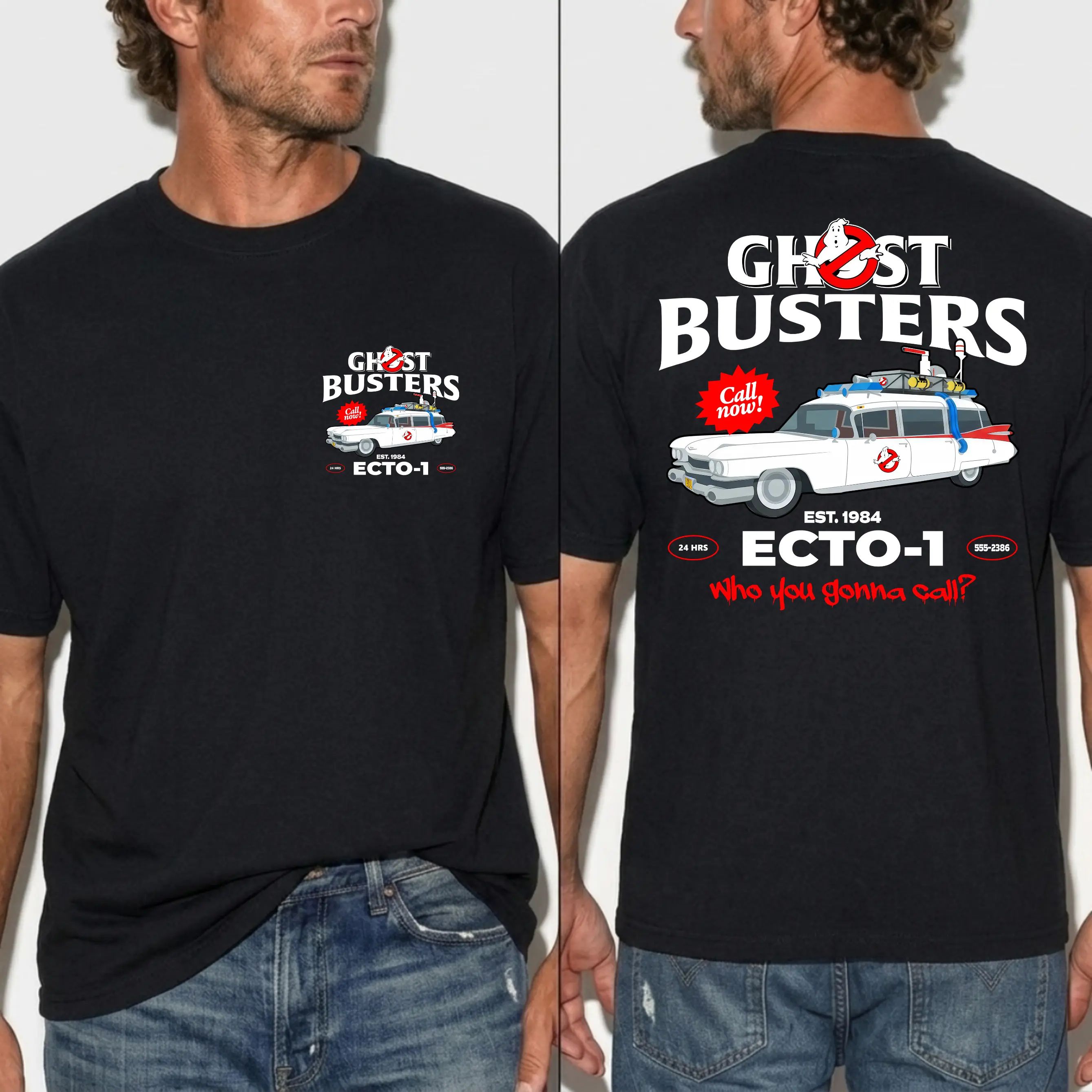 Ghost Busters ECTO-1 Vintage Halloween T-Shirt