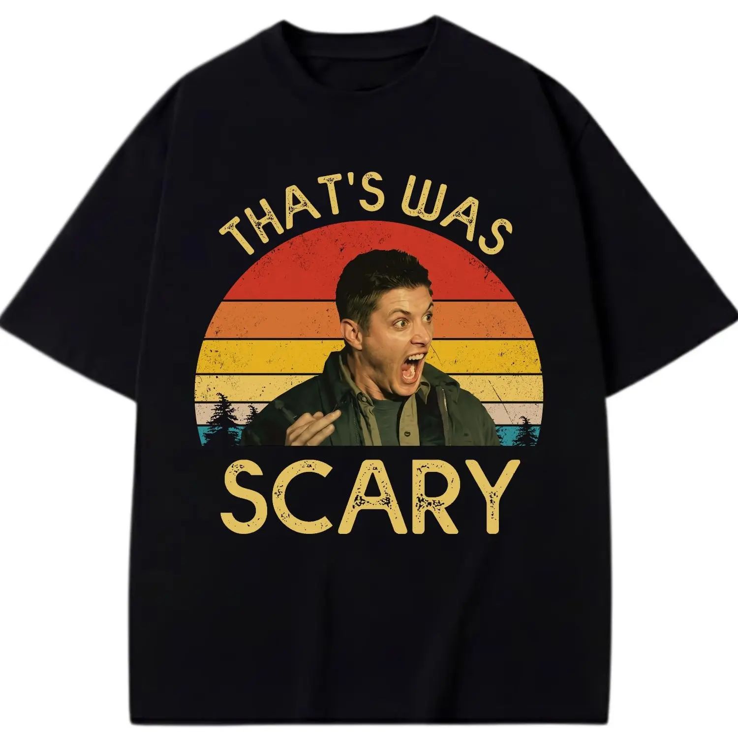That Was Scary Funny Shocked Hunter Graphic Movie Shirt