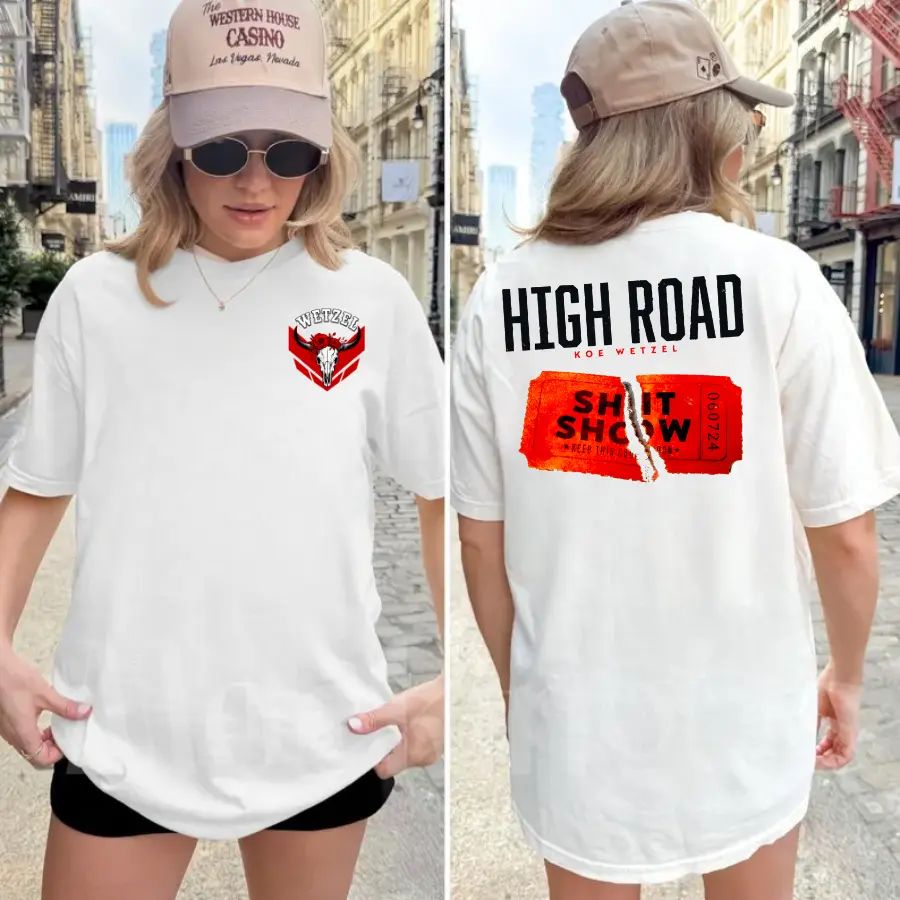 K0E WETZEI High Road Concert Country Rock Music T-shirt