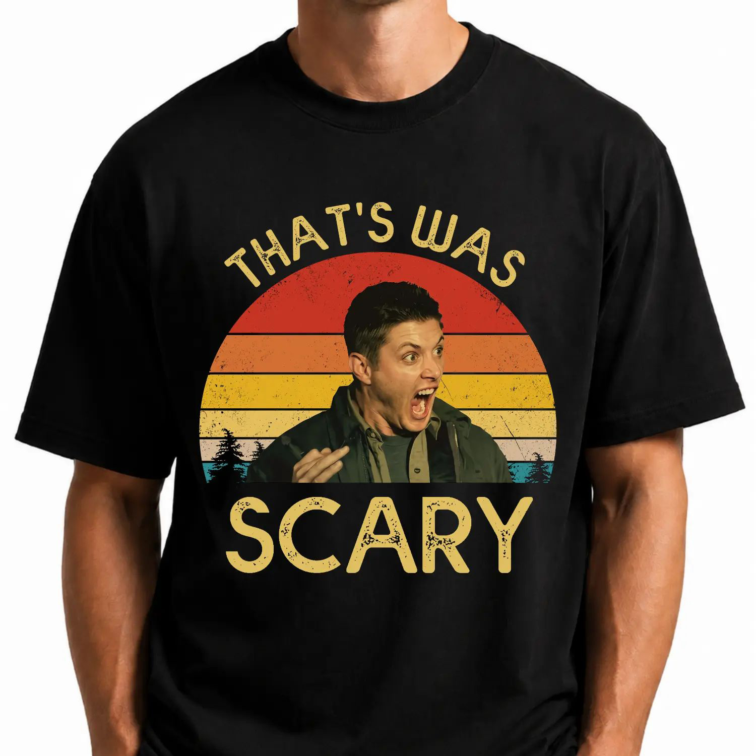 That Was Scary Funny Shocked Hunter Graphic Movie Shirt