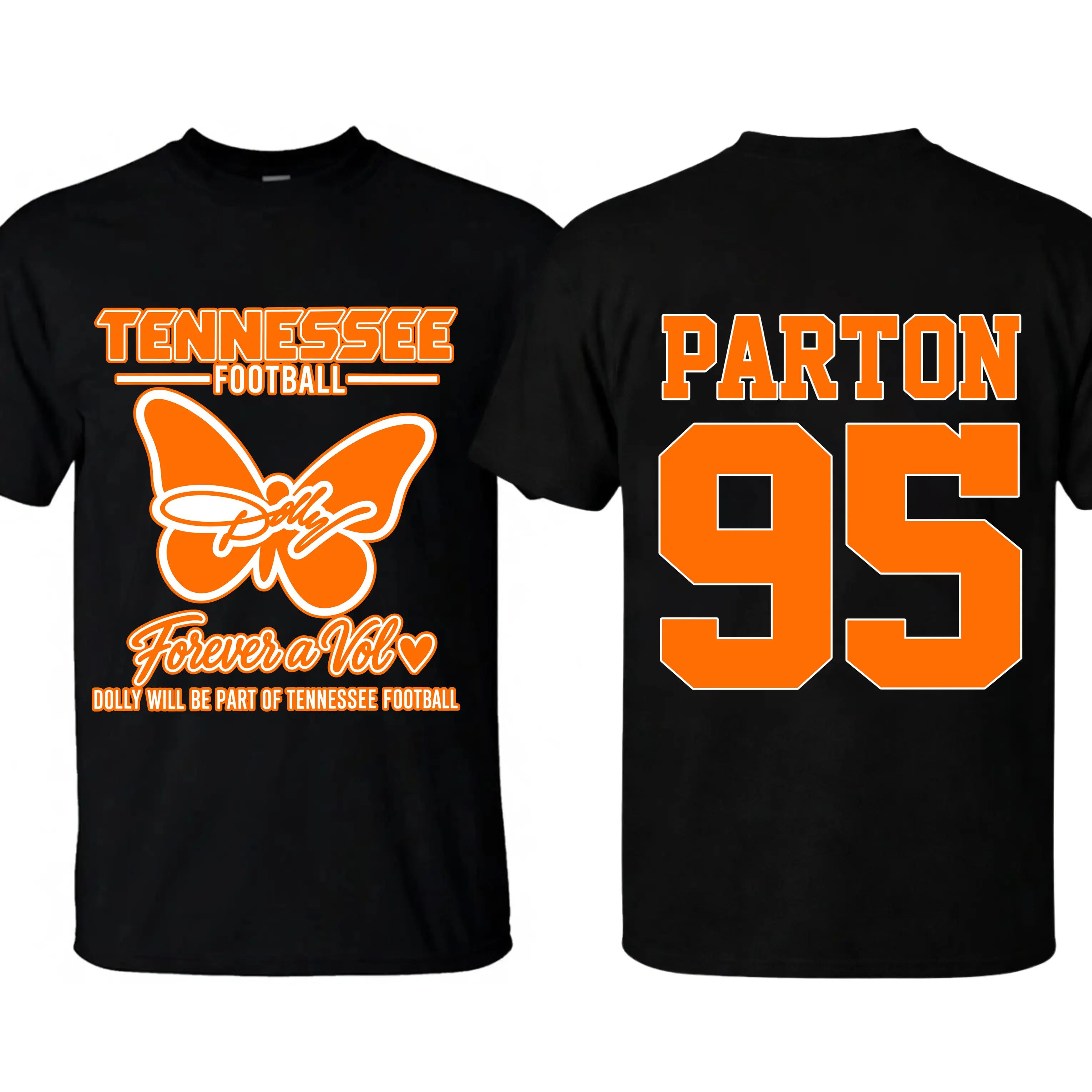 Parton 95 Tennessee Country Music Football Fan T-shirt