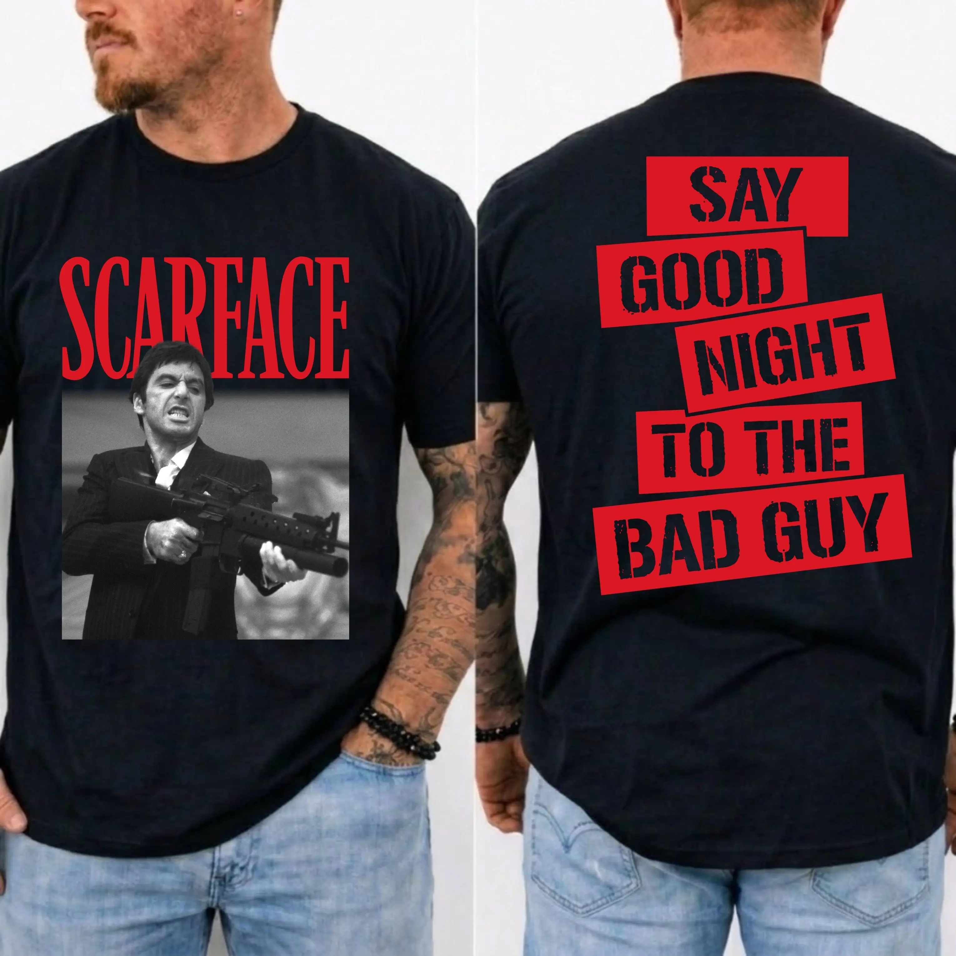 Say Good Night To The Bad Guy Vintage Movie T-Shirt For Halloween