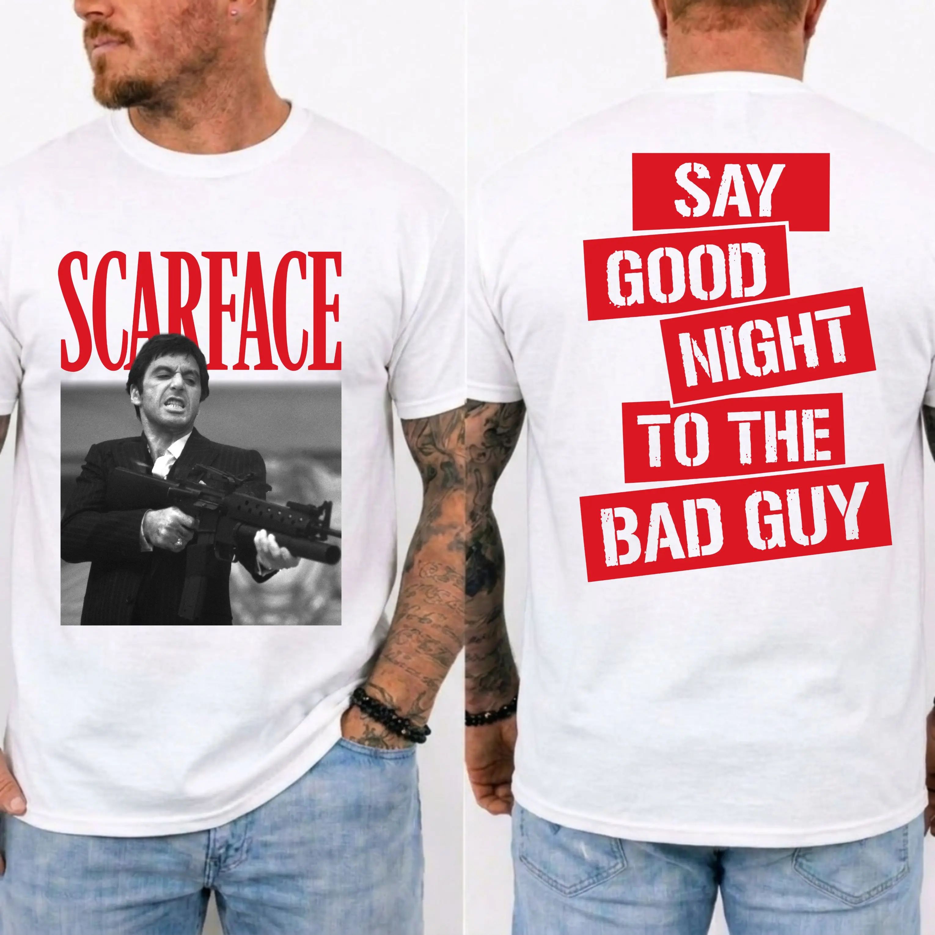 Say Good Night To The Bad Guy Vintage Movie T-Shirt For Halloween