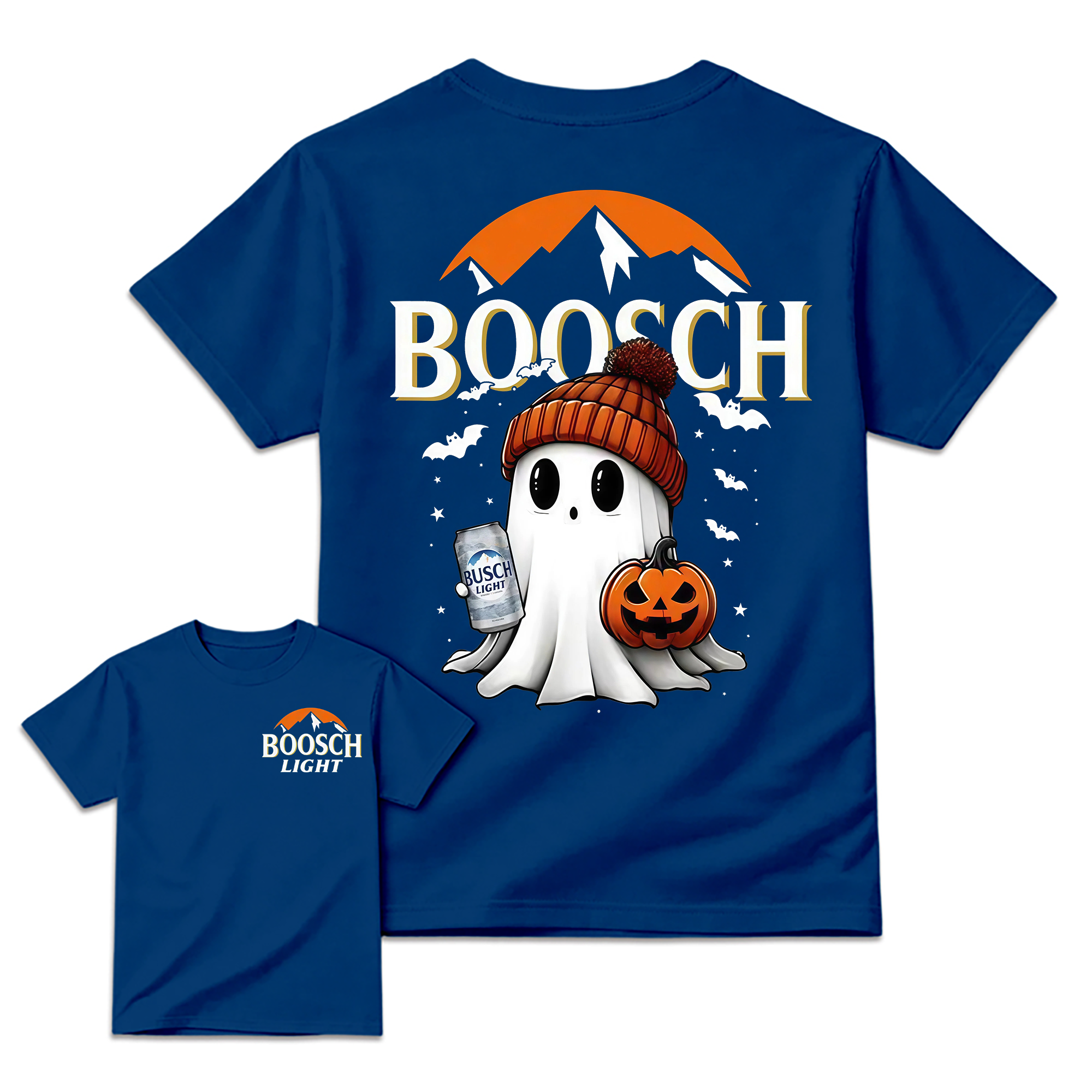 Boosch Light Halloween Cute Ghost Pumpkin T-Shirt