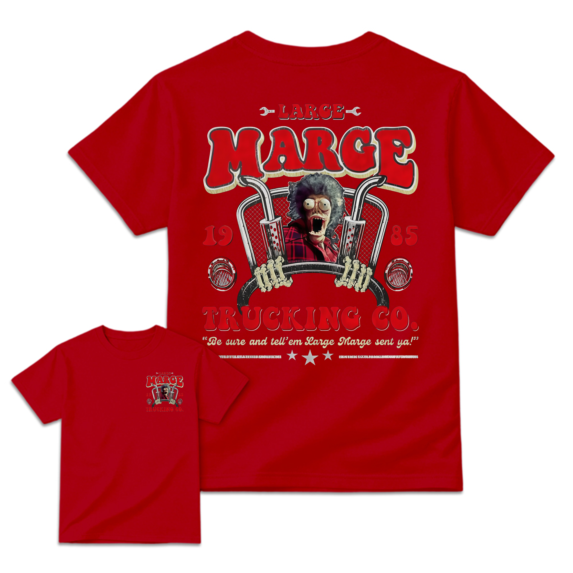 Vintage 1985 Trucking Co. Trucker Retro Horror Movie T-Shirt