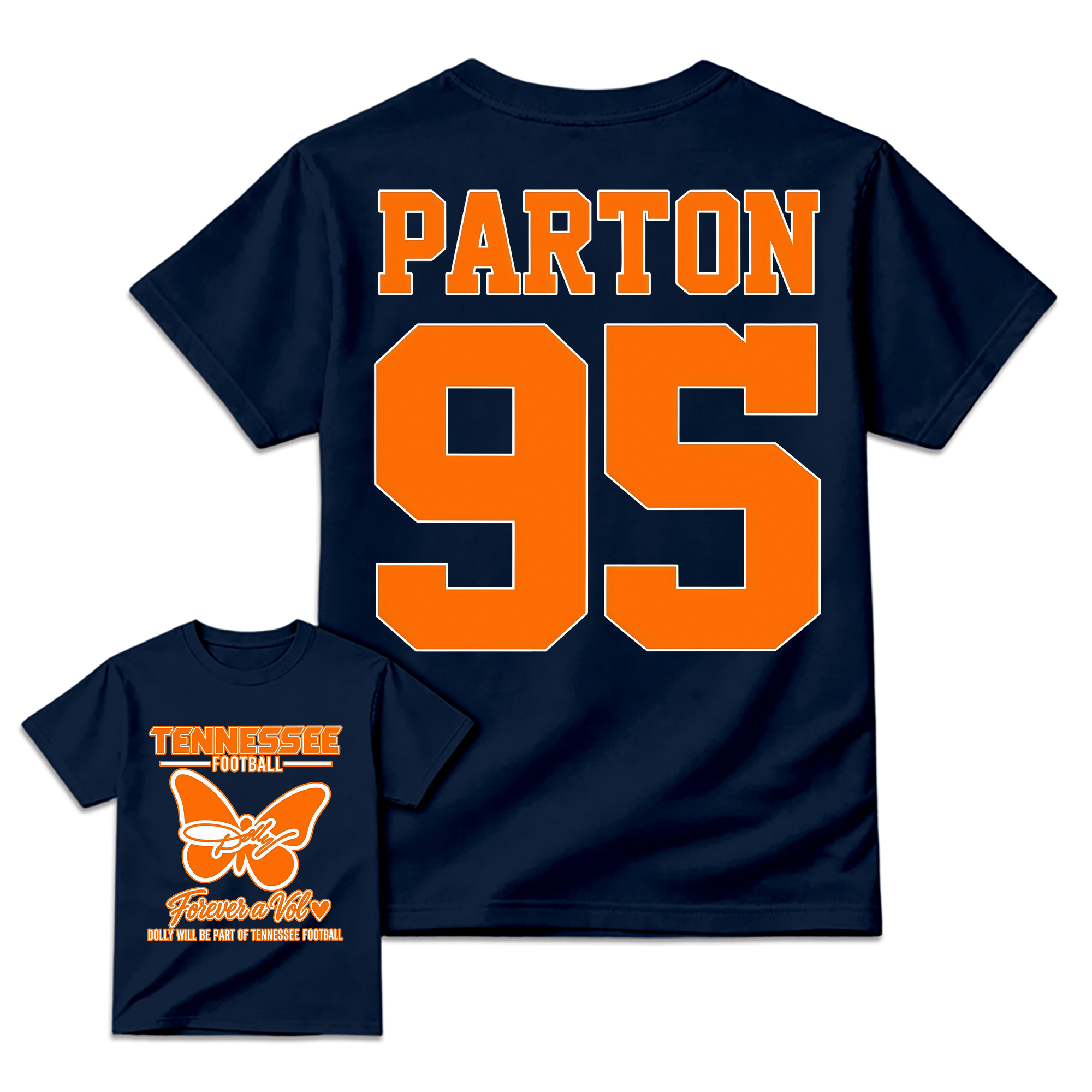 Parton 95 Tennessee Country Music Football Fan T-shirt