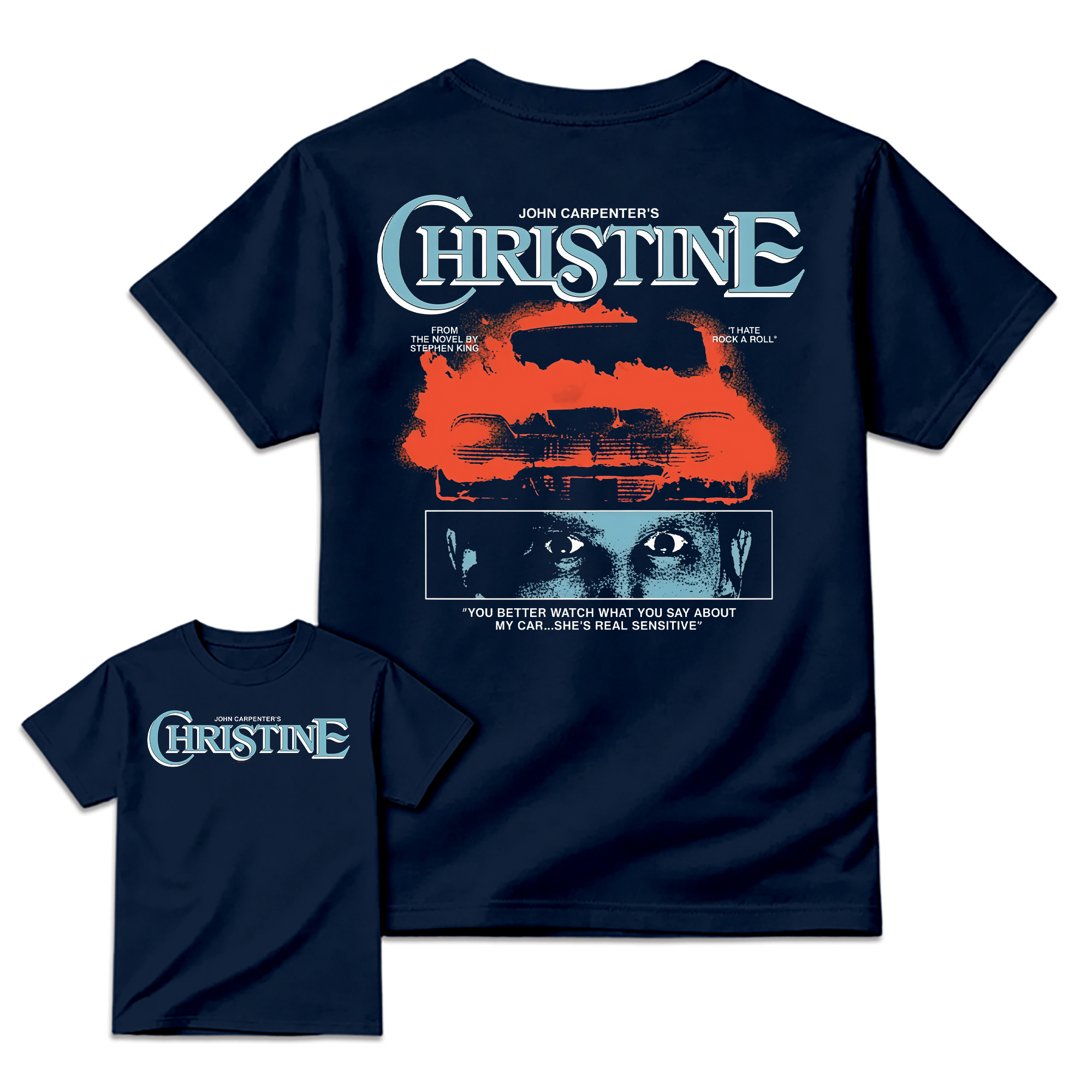 Christ1ne Inspired Retro Car Horror Movie Graphic T-Shirt