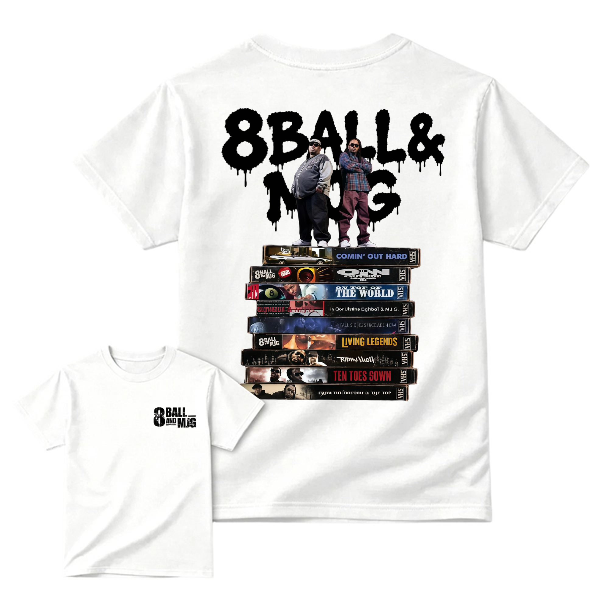 Vintage 8Ball & MJG Album Hip Hop Music Band Shirt