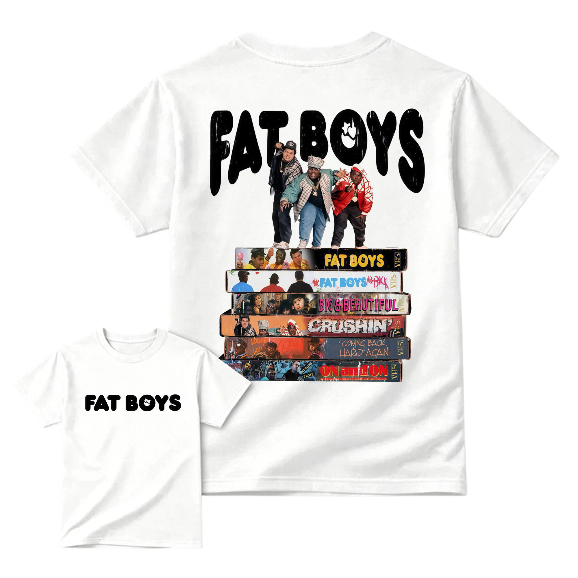 Vintage FAT B0YS Album T-Shirt, Graphic Hip Hop Music Band Shirt