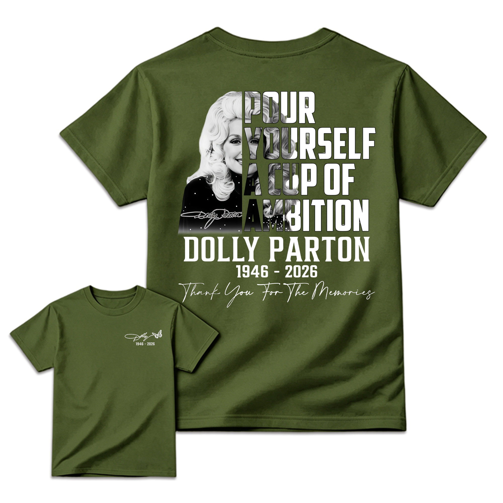 Pour Yourself A Cup Of Ambition Country Music Legend T-Shirt