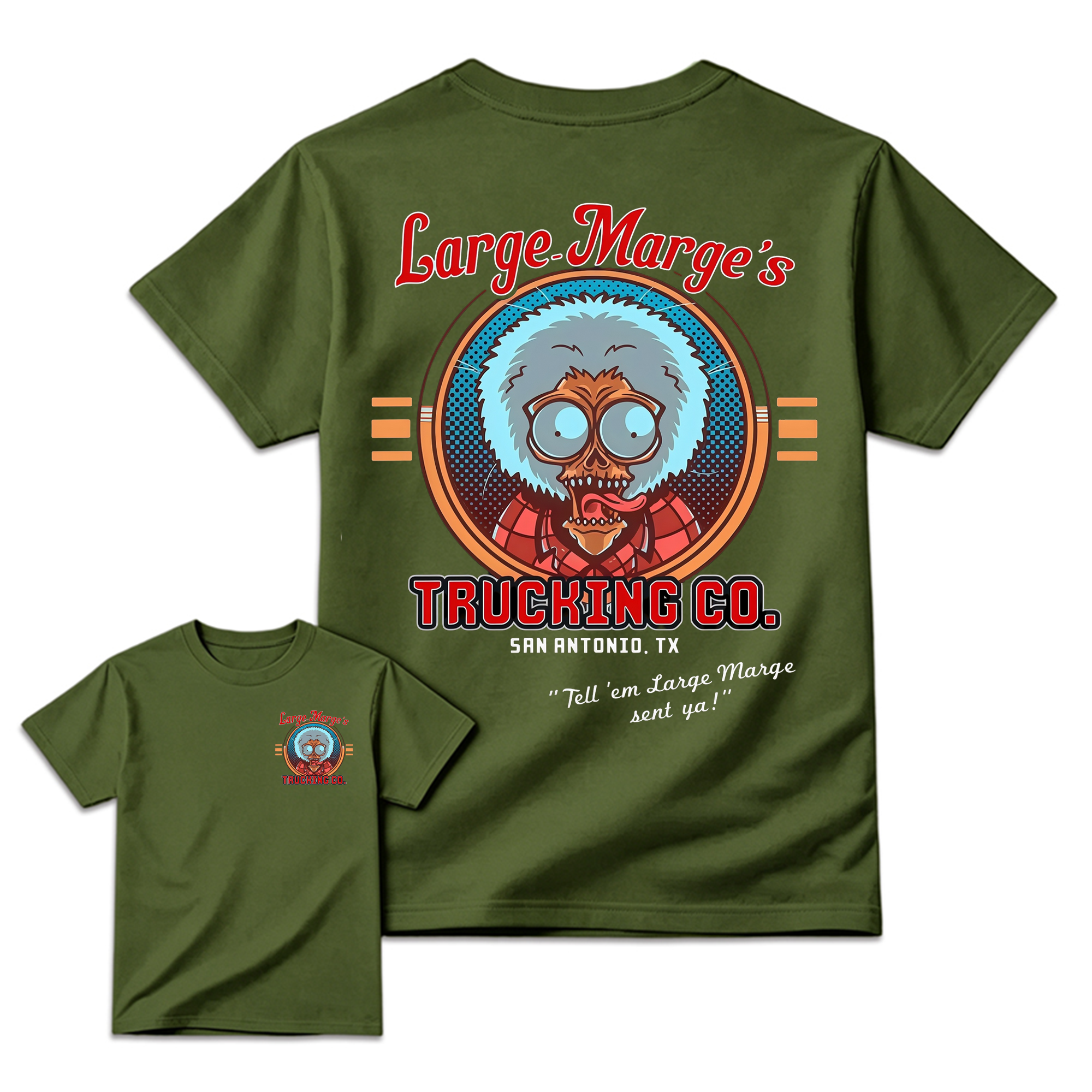 Vintage 1985 Trucker Graphic Tee Retro Horror Movie T-Shirt