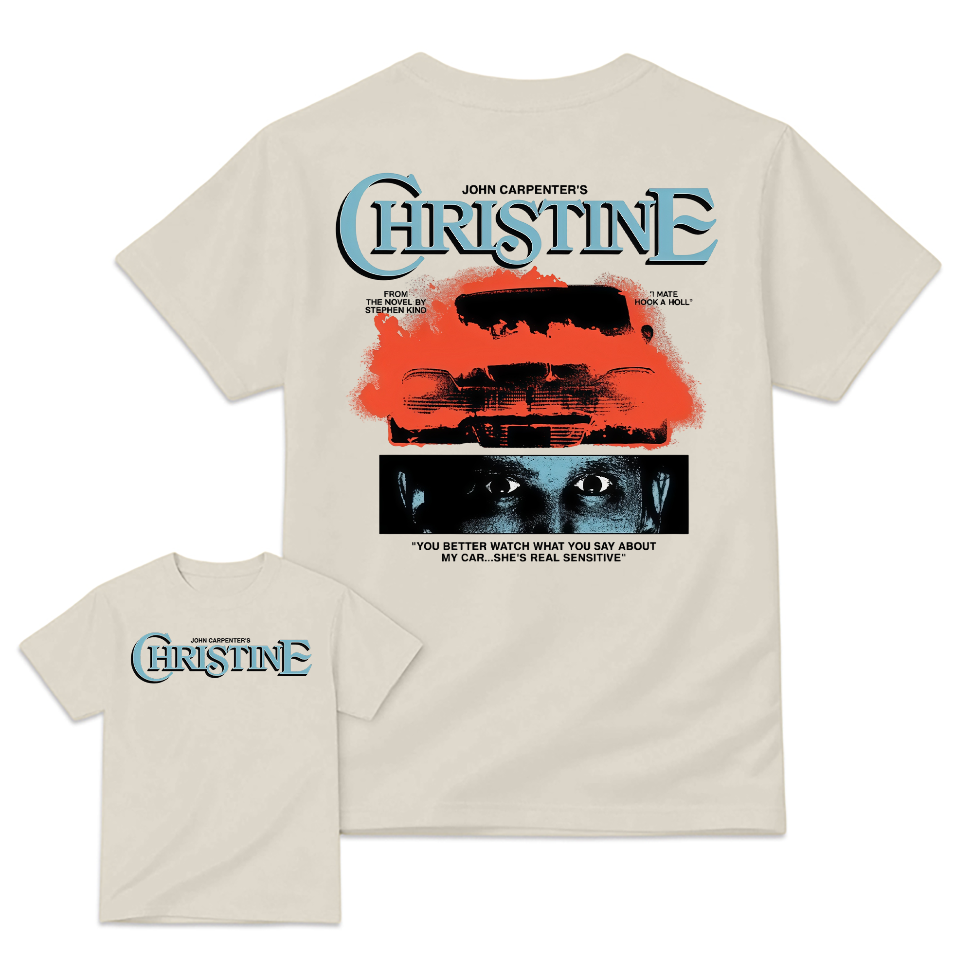 Christ1ne Inspired Retro Car Horror Movie Graphic T-Shirt