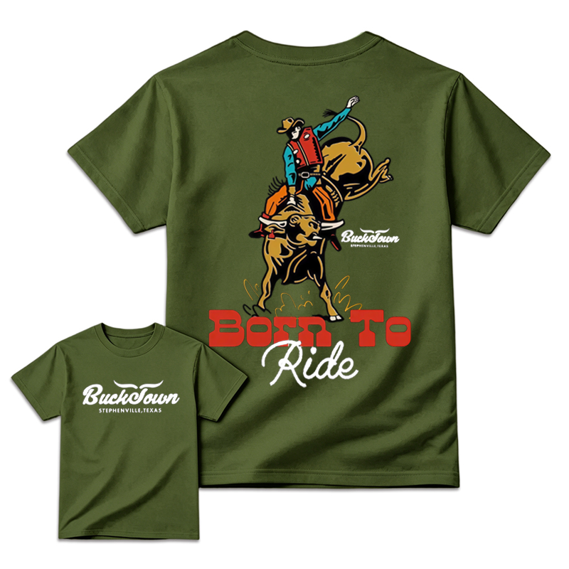 Born To Ride Bucktown Rodeo World Champion Western Country Shirt