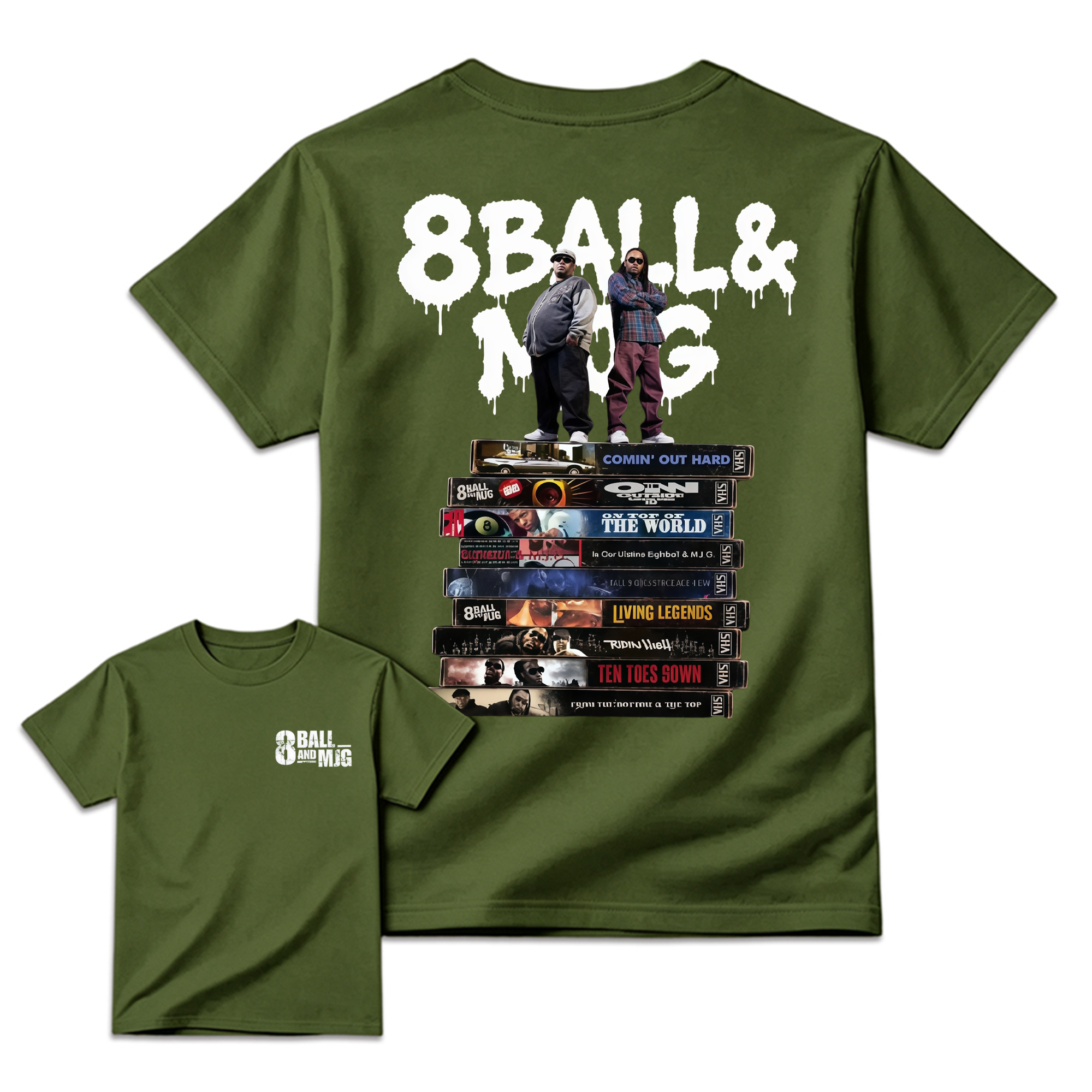 Vintage 8Ball & MJG Album Hip Hop Music Band Shirt