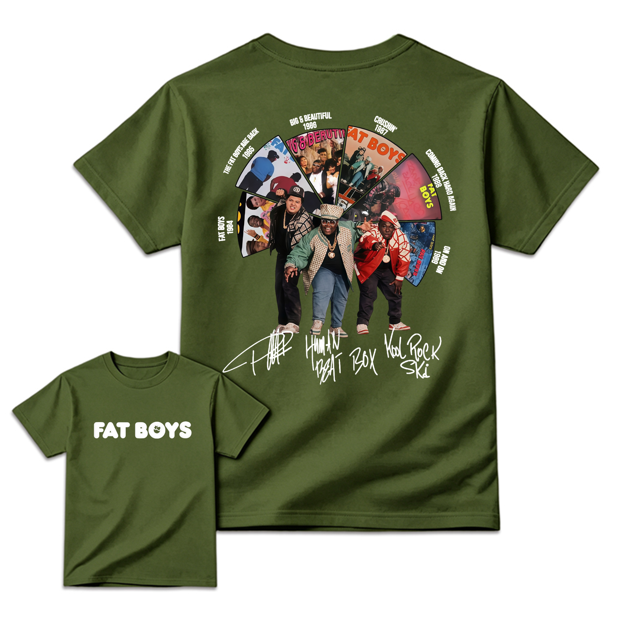 Vintage FAT B0YS Album Tee, Graphic Hip Hop Music Band Shirt