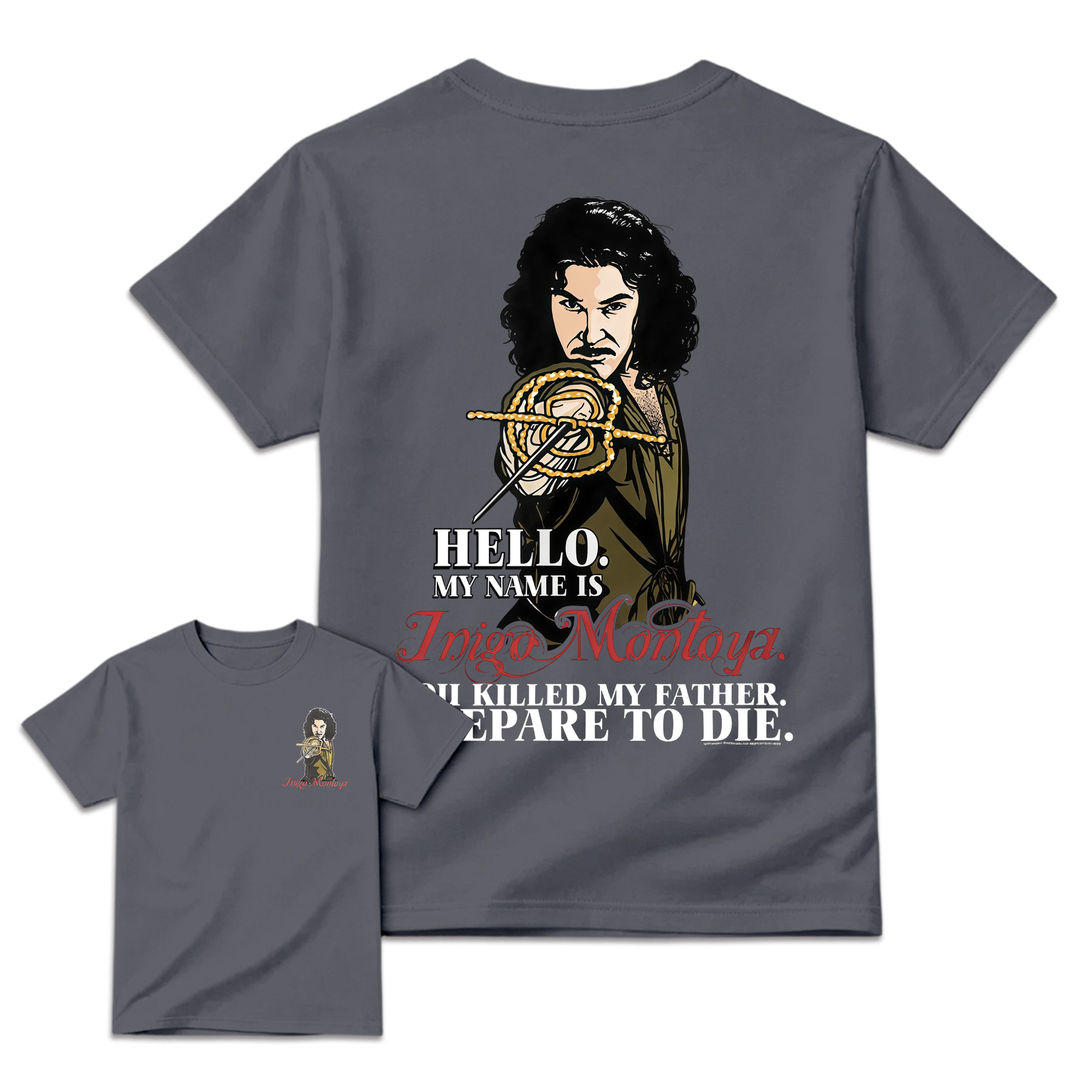 Prepare to Die Graphic Cotton Tee Vintage Fencer Movie Quote T-Shirt
