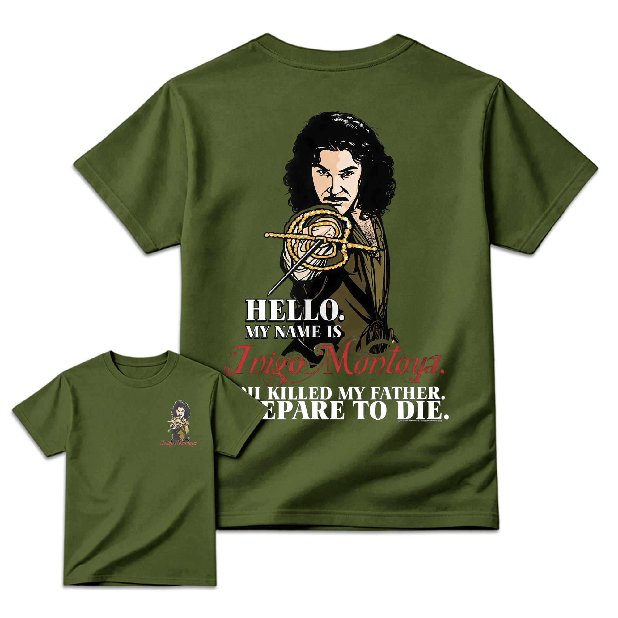 Prepare to Die Graphic Cotton Tee Vintage Fencer Movie Quote T-Shirt