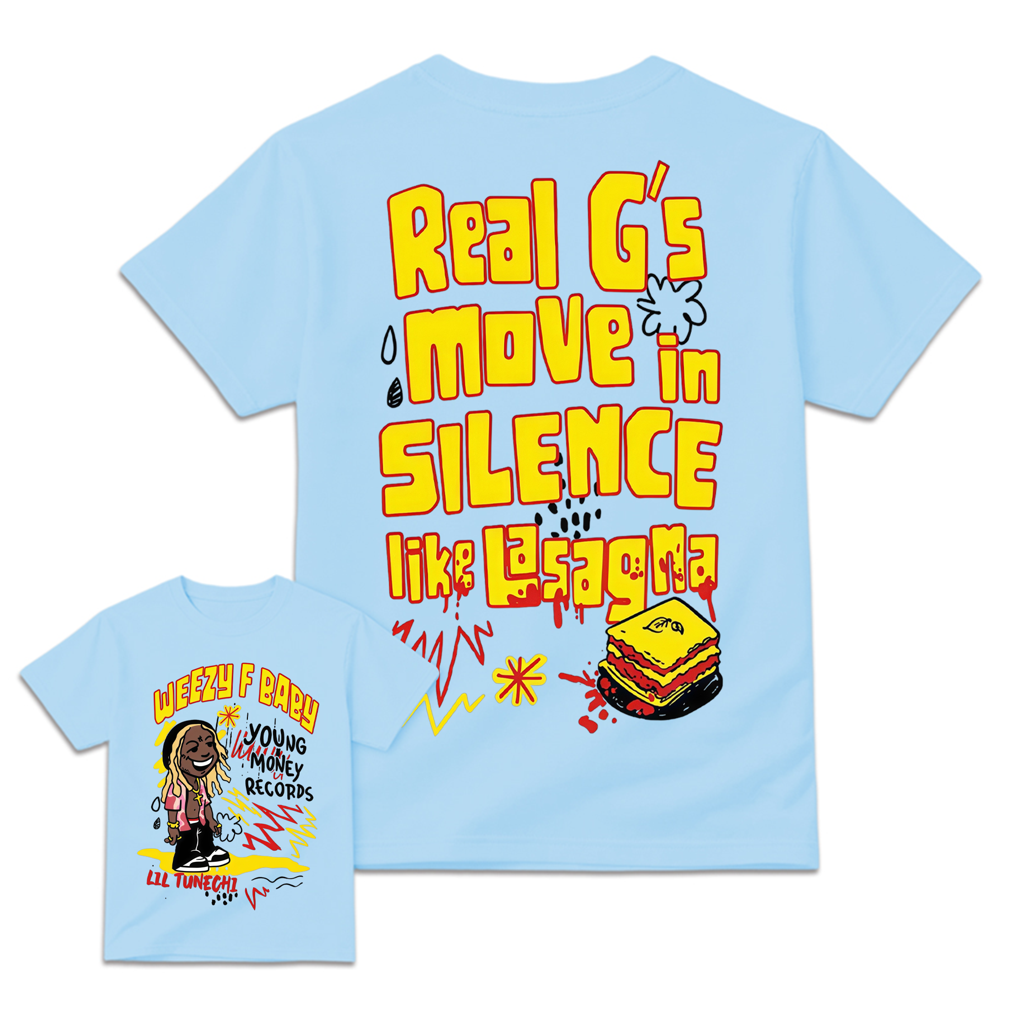 Real G's Move In Silence Like Lasagna Shirt, Young Money Records T-Shirt, Gifts For Rap Fans