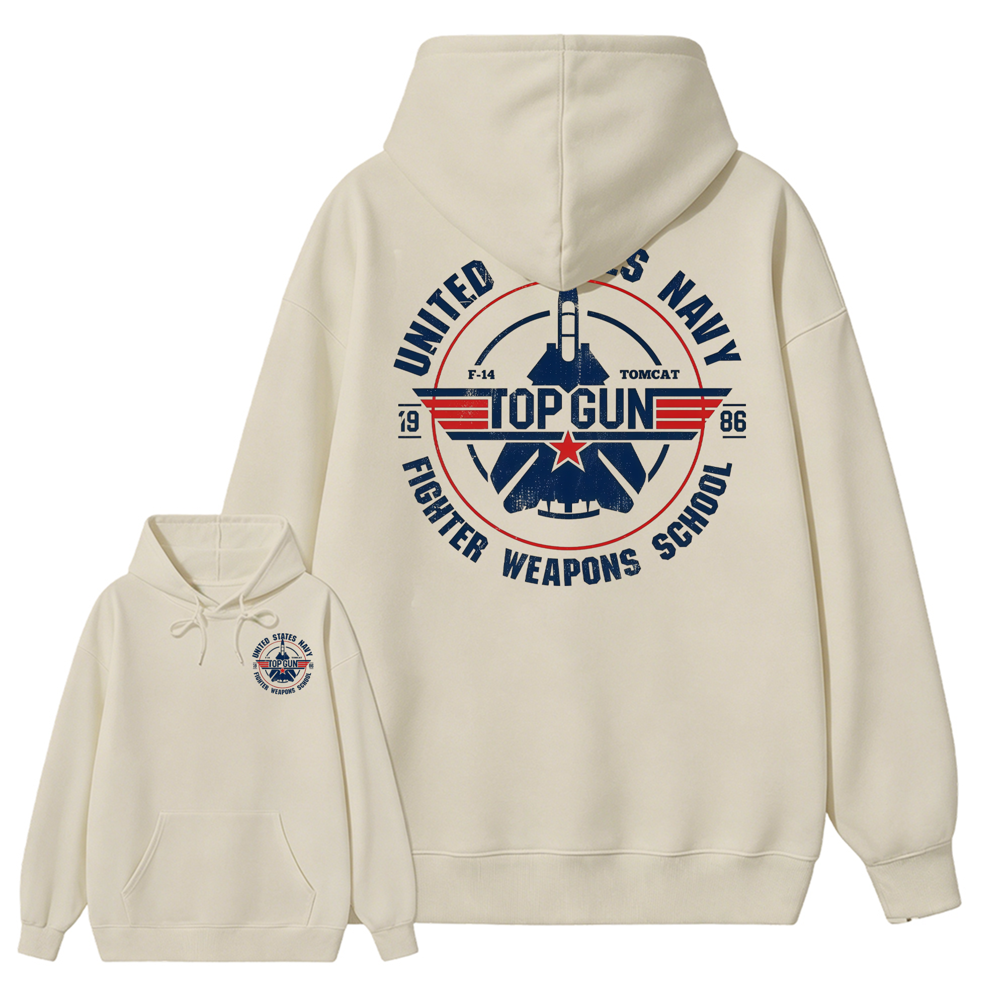 T0p Gun Vintage 80s Fighter Pilot Graphic Hoodie, Retro Military Aviation Hoodie, Navy Fighter Jet Unisex Hoodie