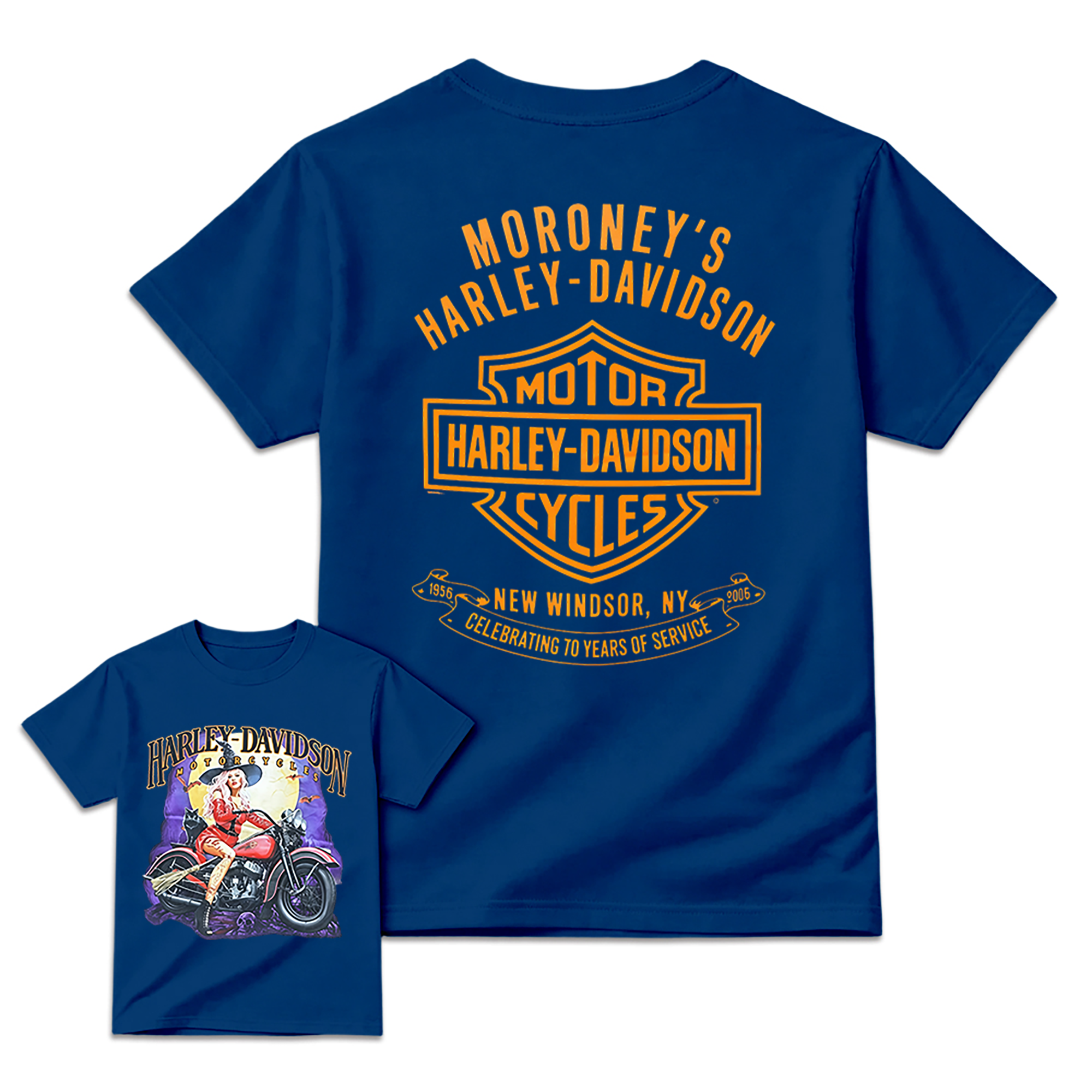 Harley-Davidson Witch Biker Graphic T-Shirt – Halloween Retro Motorcycle Tee