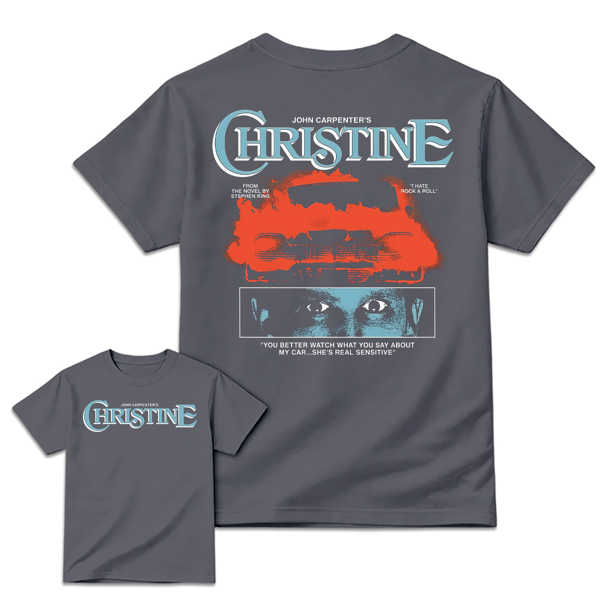 Christ1ne Inspired Retro Car Horror Movie Graphic T-Shirt