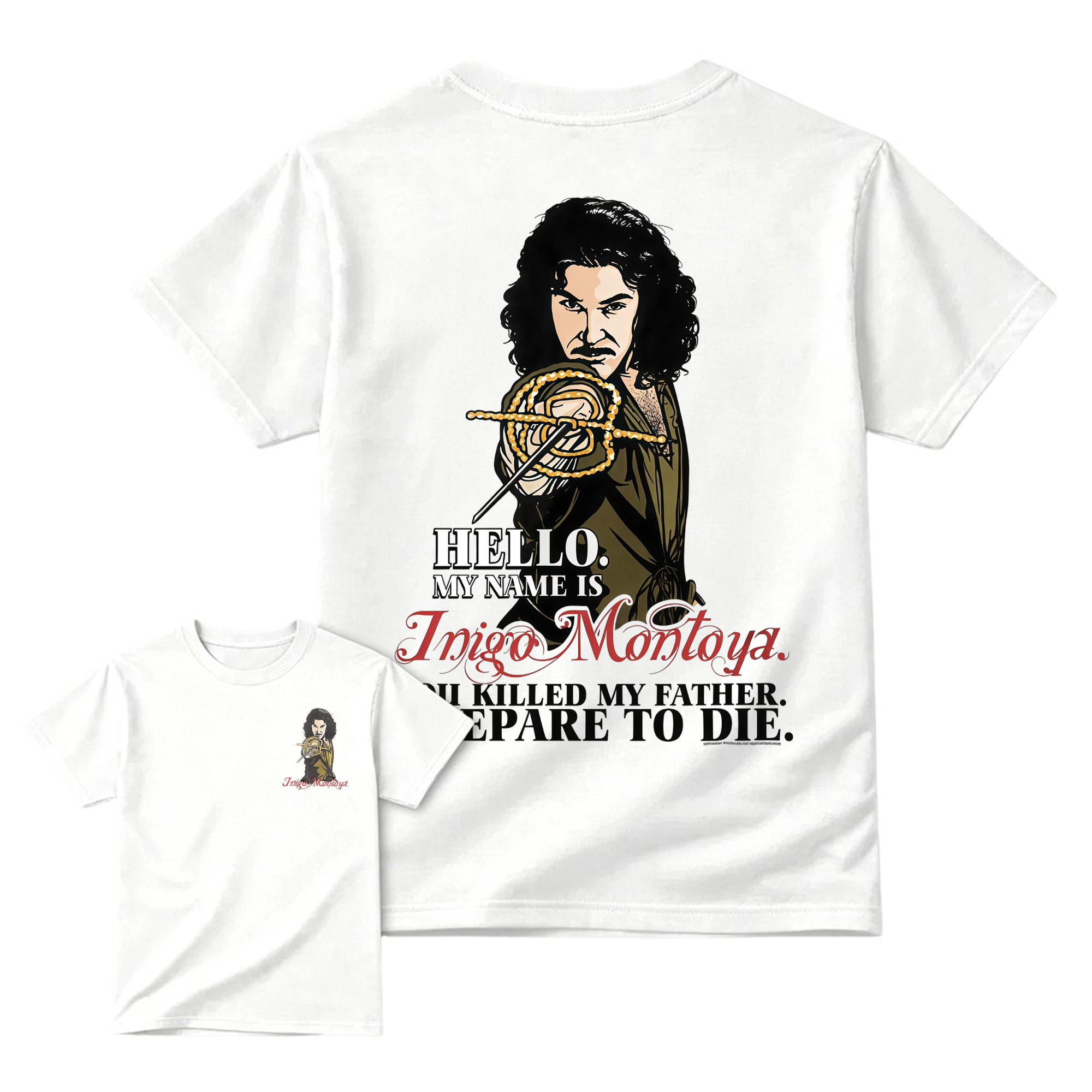 Prepare to Die Graphic Cotton Tee Vintage Fencer Movie Quote T-Shirt