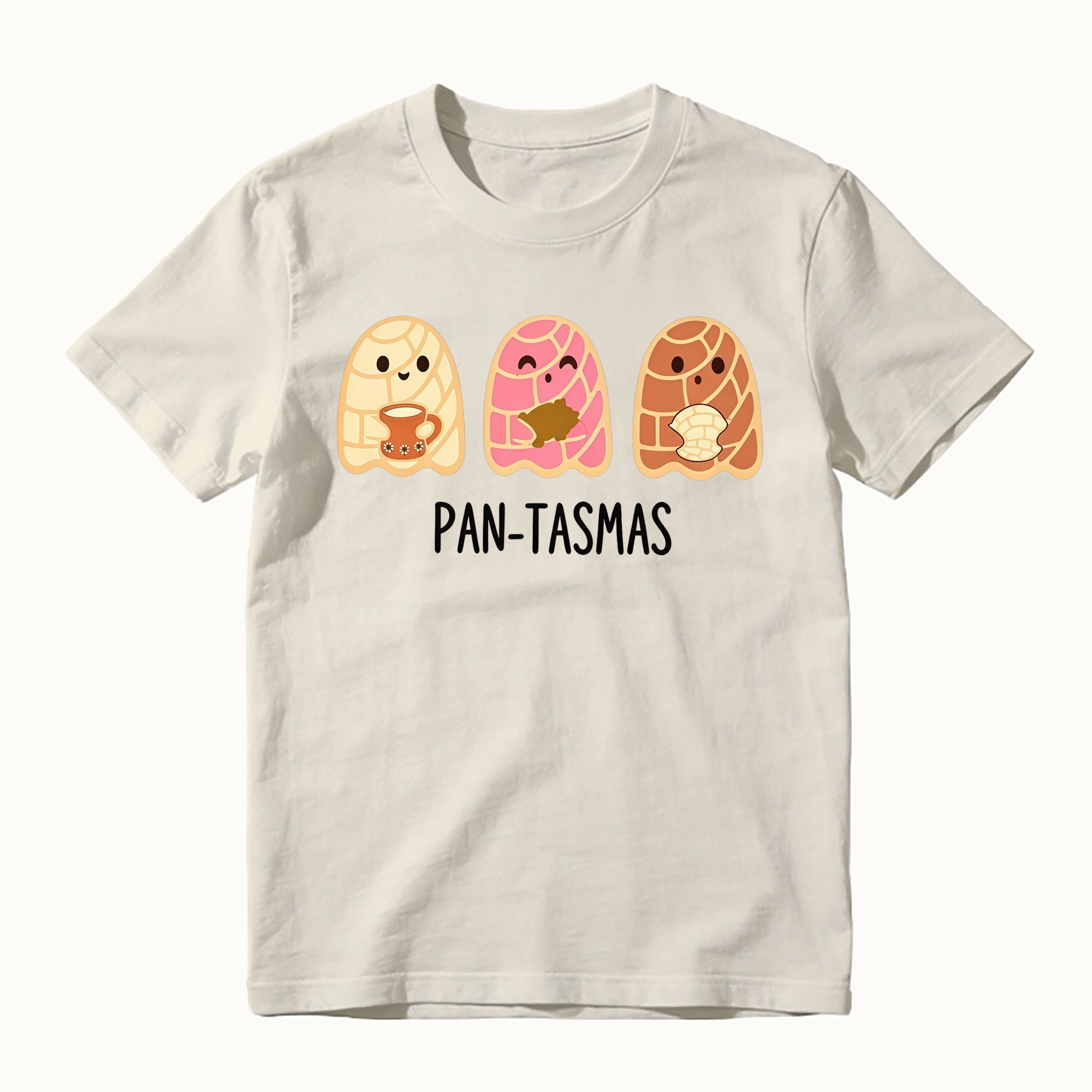 Cute Ghost Pan Dulce Conchas Funny Latina Mexican Halloween Graphic Tee