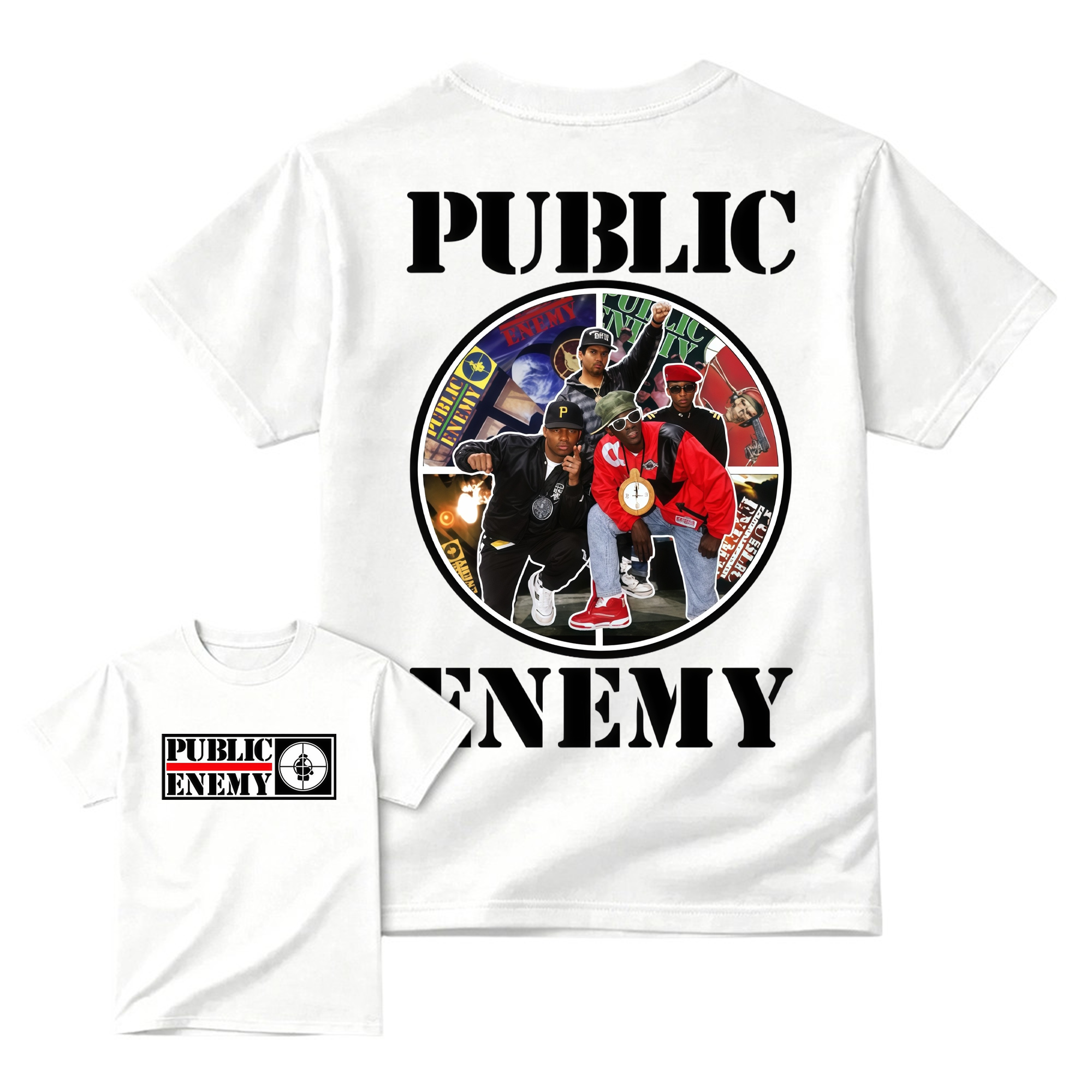 Publ1c Enemy Album Tee, Vintage Hip Hop Music Band Shirt
