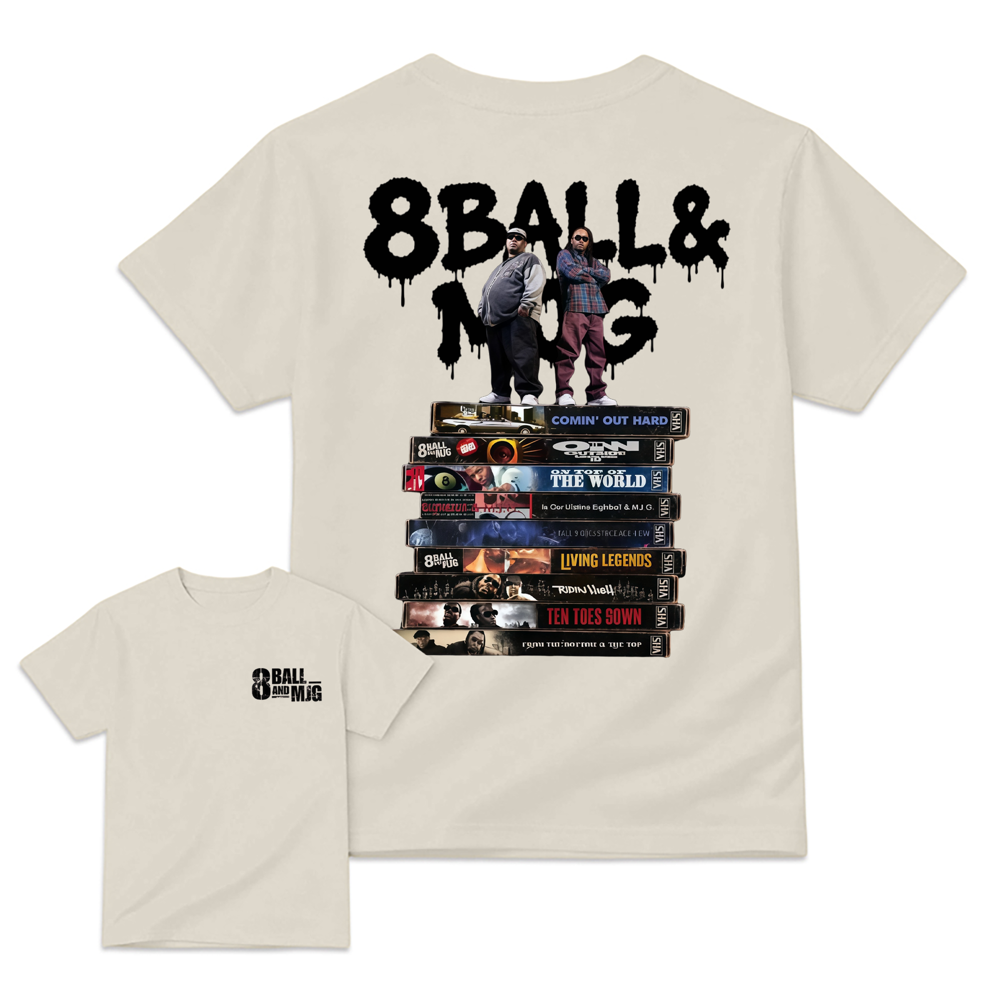 Vintage 8Ball & MJG Album Hip Hop Music Band Shirt