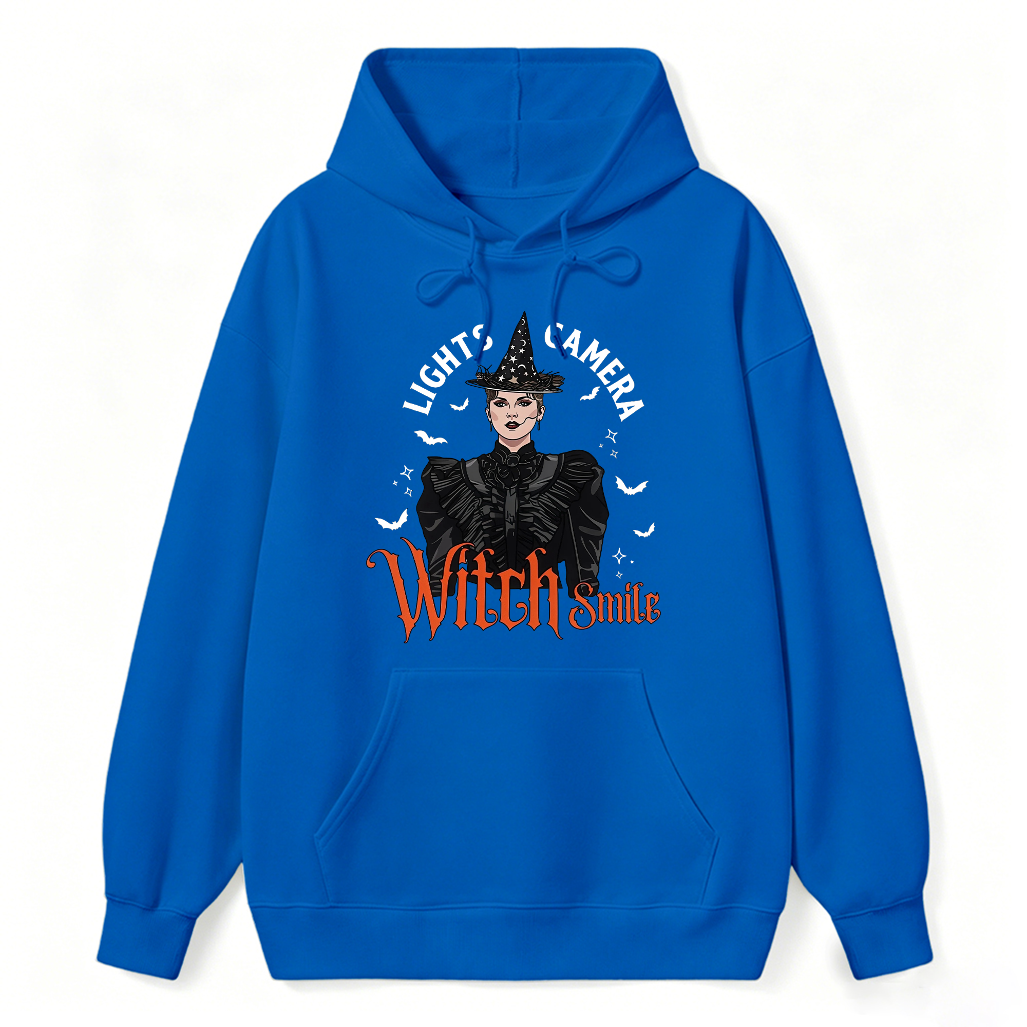 Lights, Camera, Witch Smile! Premium Spooky Season Hoodie