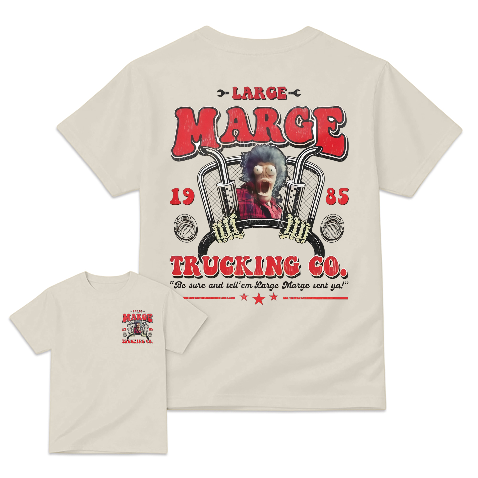 Vintage 1985 Trucking Co. Trucker Retro Horror Movie T-Shirt