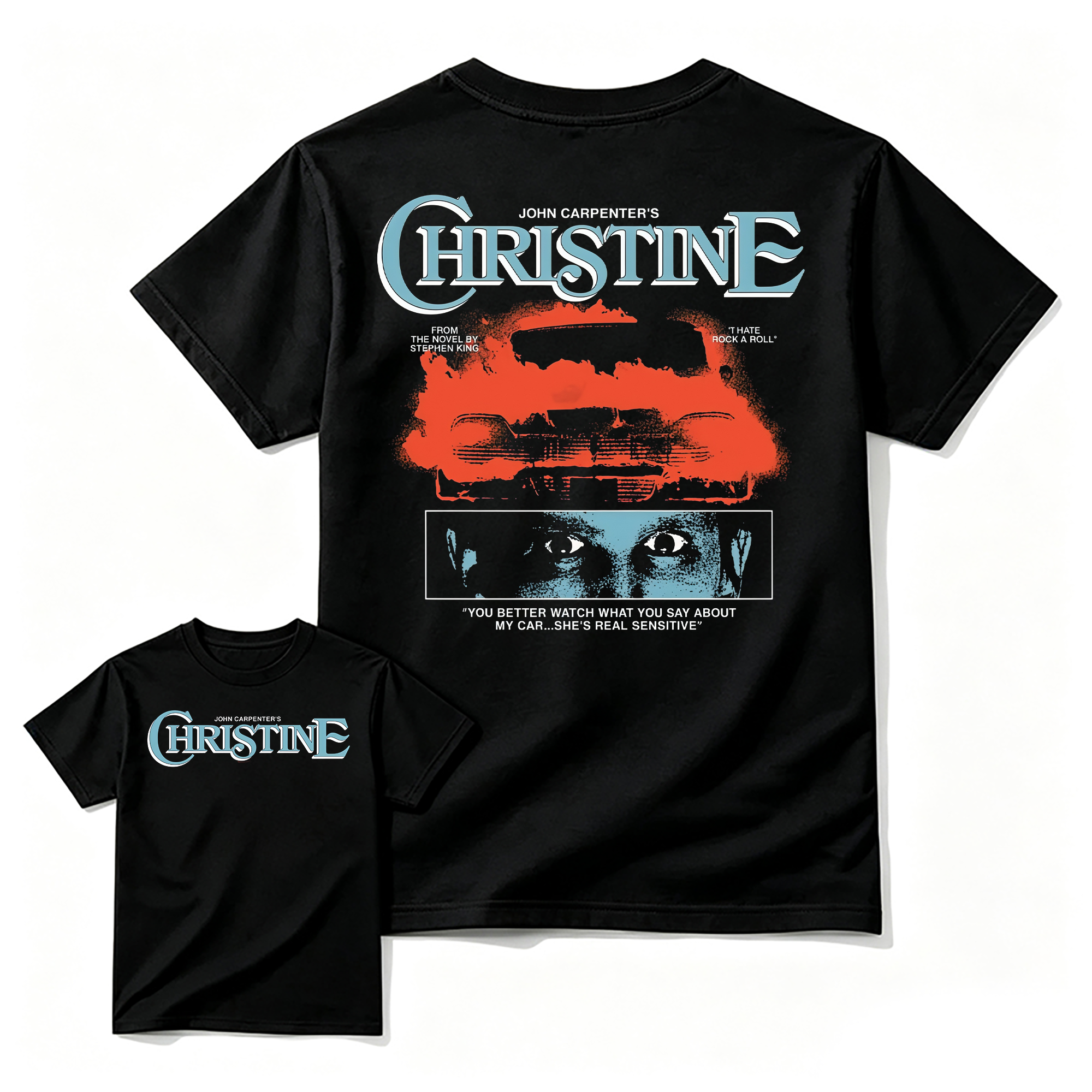 Christ1ne Inspired Retro Car Horror Movie Graphic T-Shirt