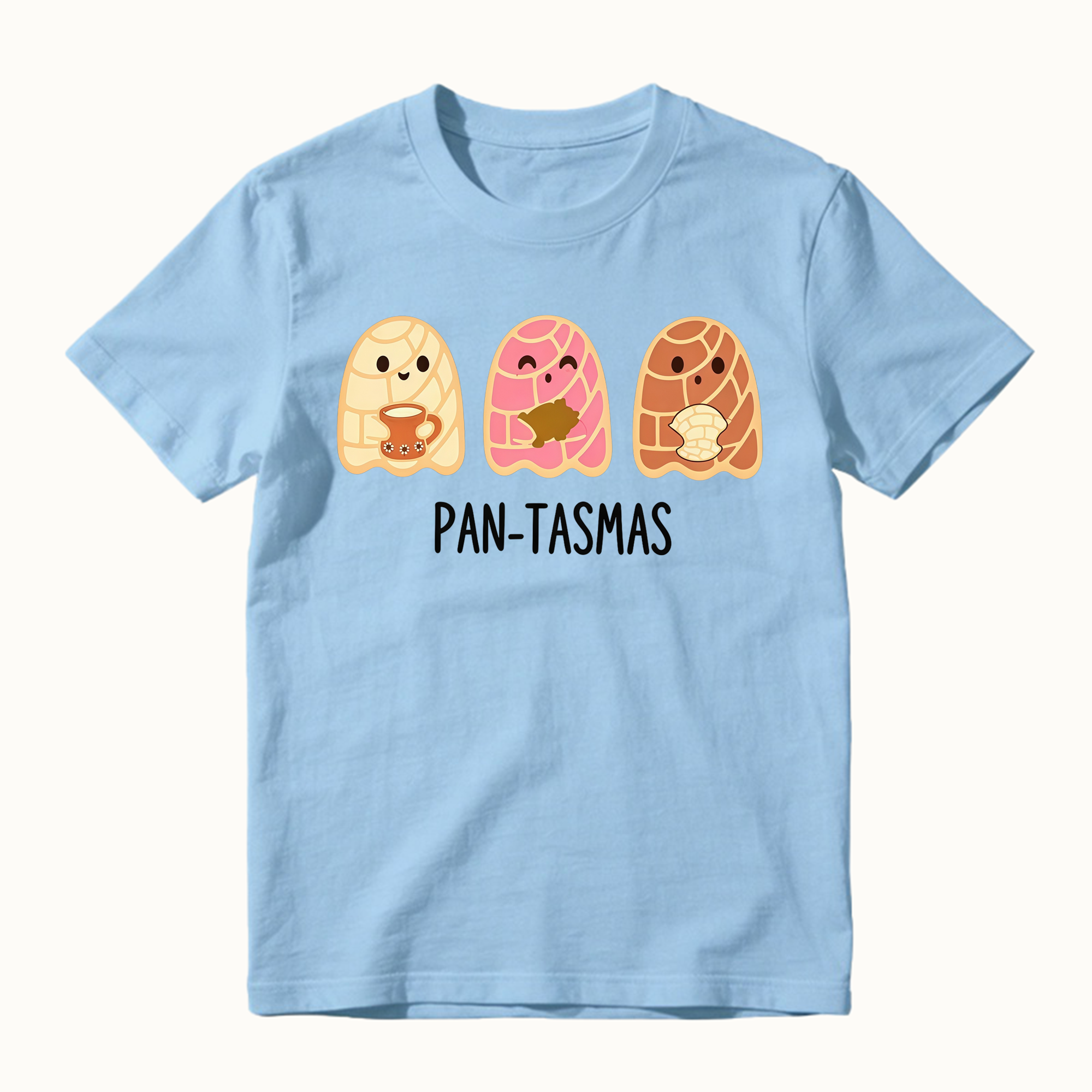 Cute Ghost Pan Dulce Conchas Funny Latina Mexican Halloween Graphic Tee