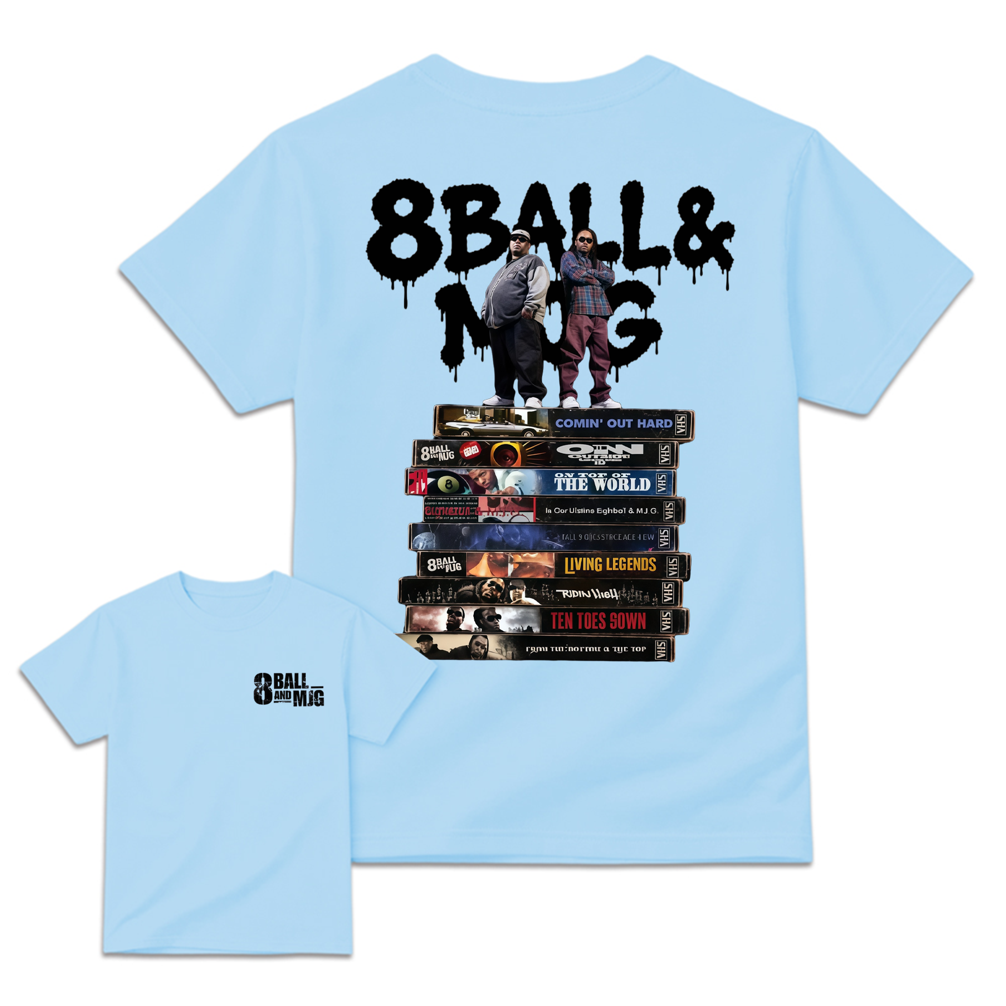 Vintage 8Ball & MJG Album Hip Hop Music Band Shirt