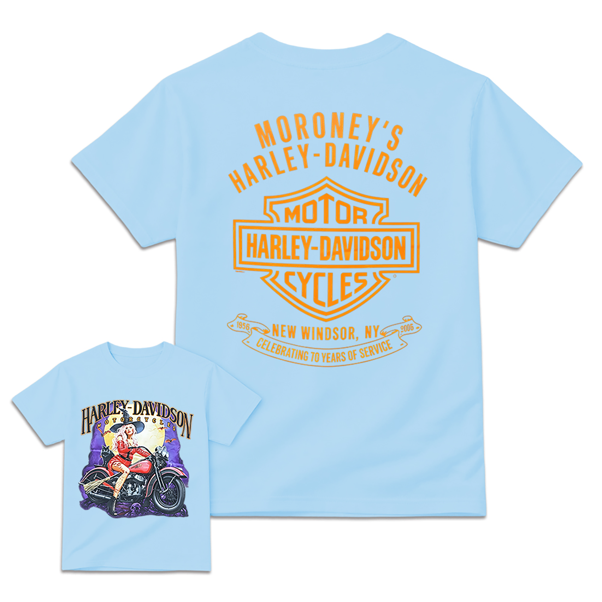 Harley-Davidson Witch Biker Graphic T-Shirt – Halloween Retro Motorcycle Tee