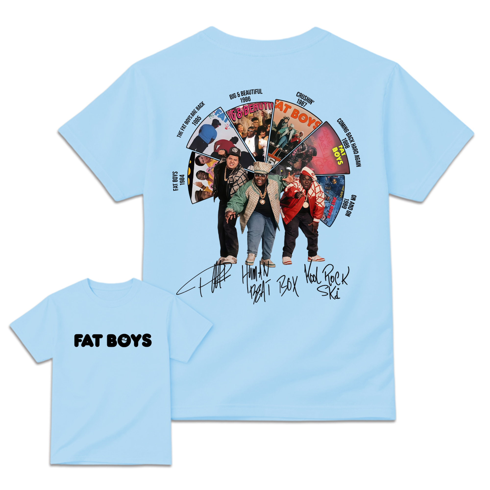 Vintage FAT B0YS Album Tee, Graphic Hip Hop Music Band Shirt