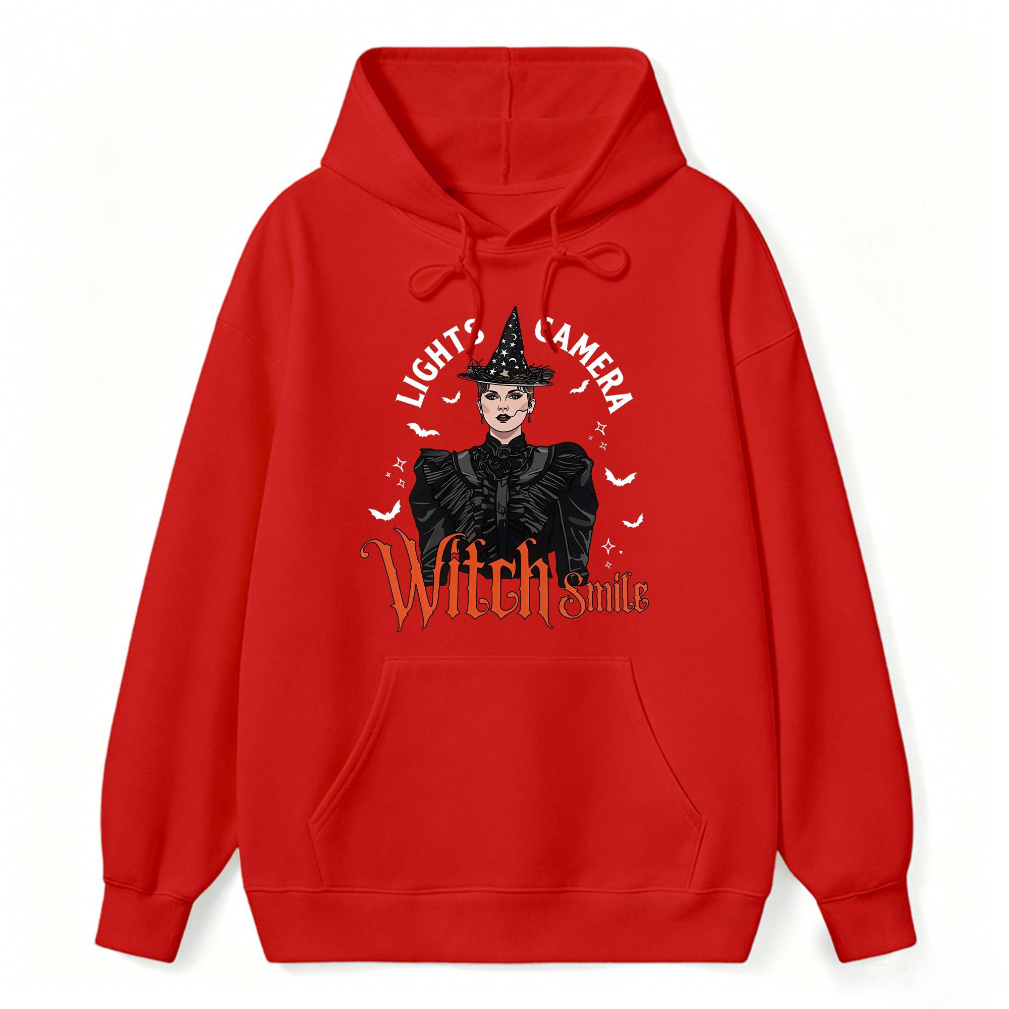 Lights, Camera, Witch Smile! Premium Spooky Season Hoodie