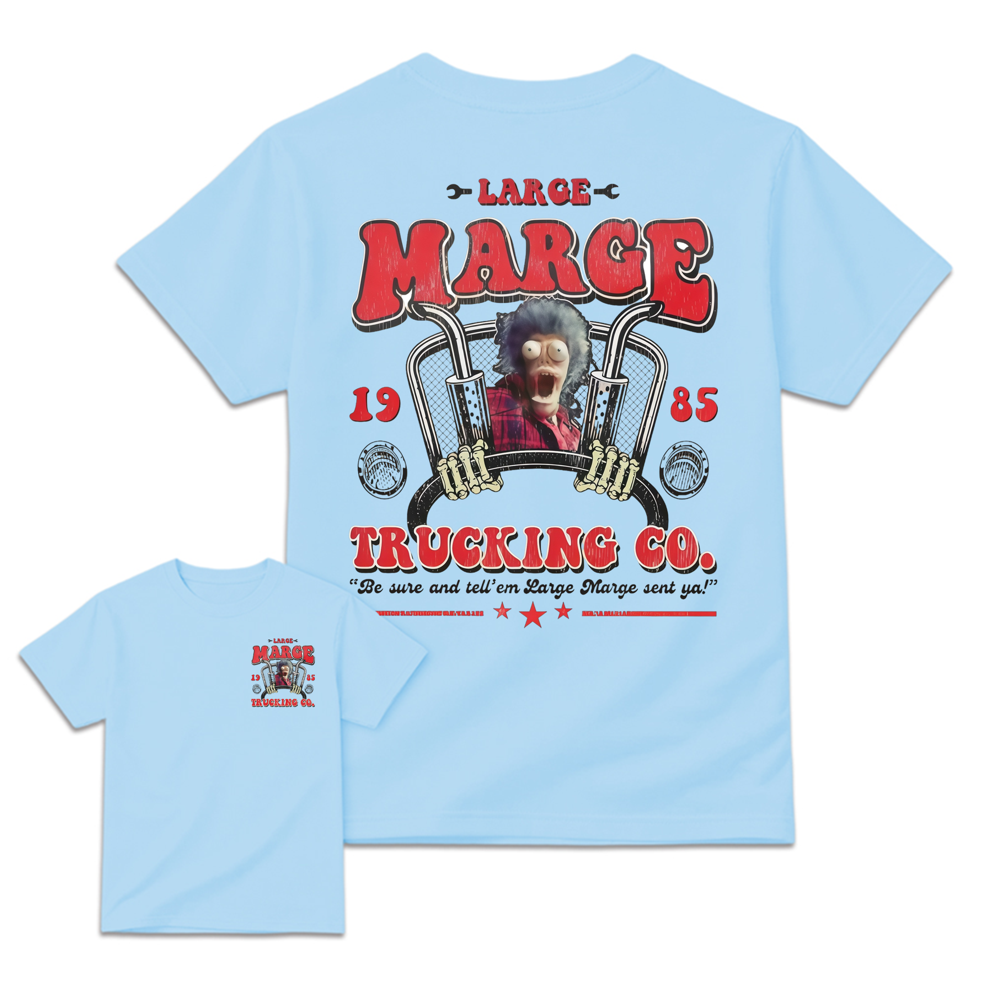 Vintage 1985 Trucking Co. Trucker Retro Horror Movie T-Shirt