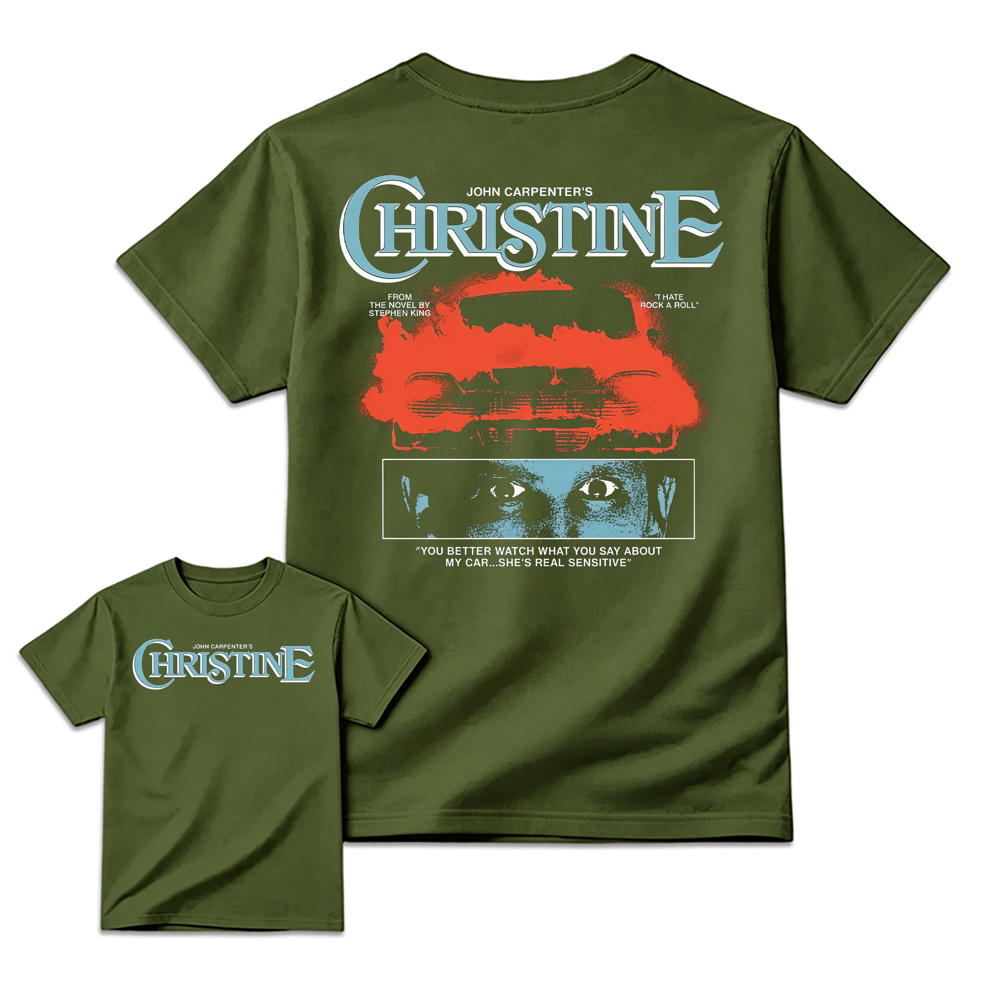 Christ1ne Inspired Retro Car Horror Movie Graphic T-Shirt