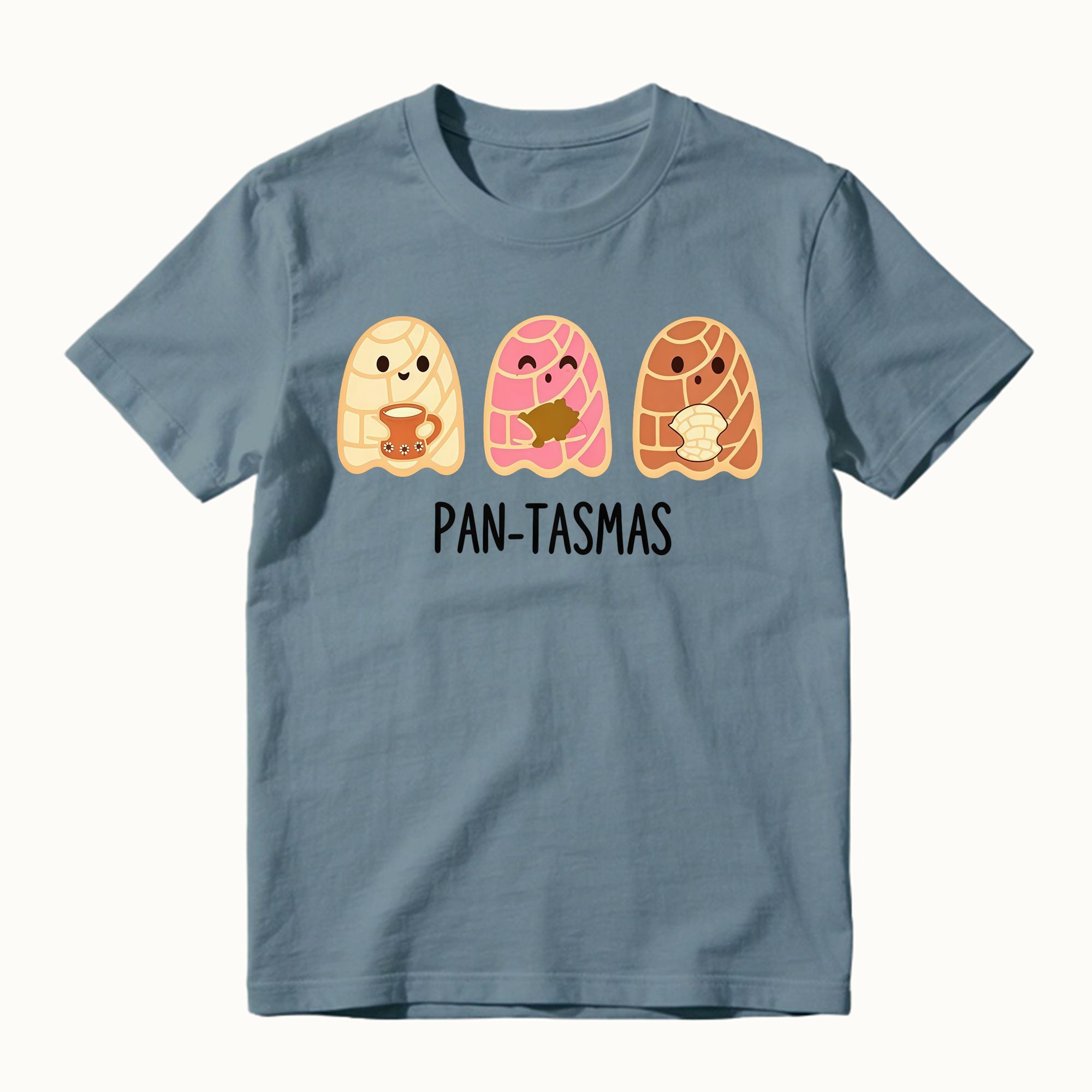 Cute Ghost Pan Dulce Conchas Funny Latina Mexican Halloween Graphic Tee