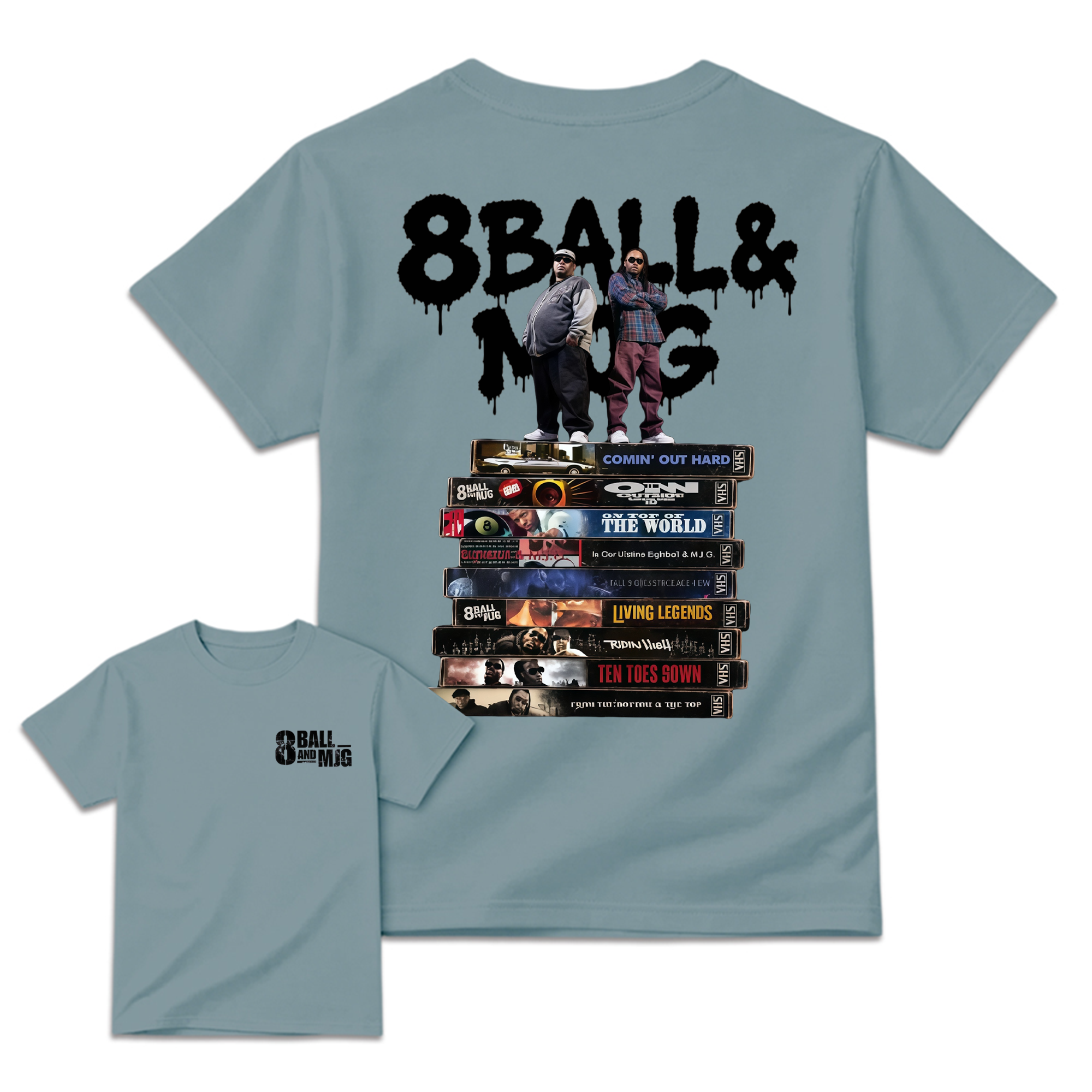Vintage 8Ball & MJG Album Hip Hop Music Band Shirt