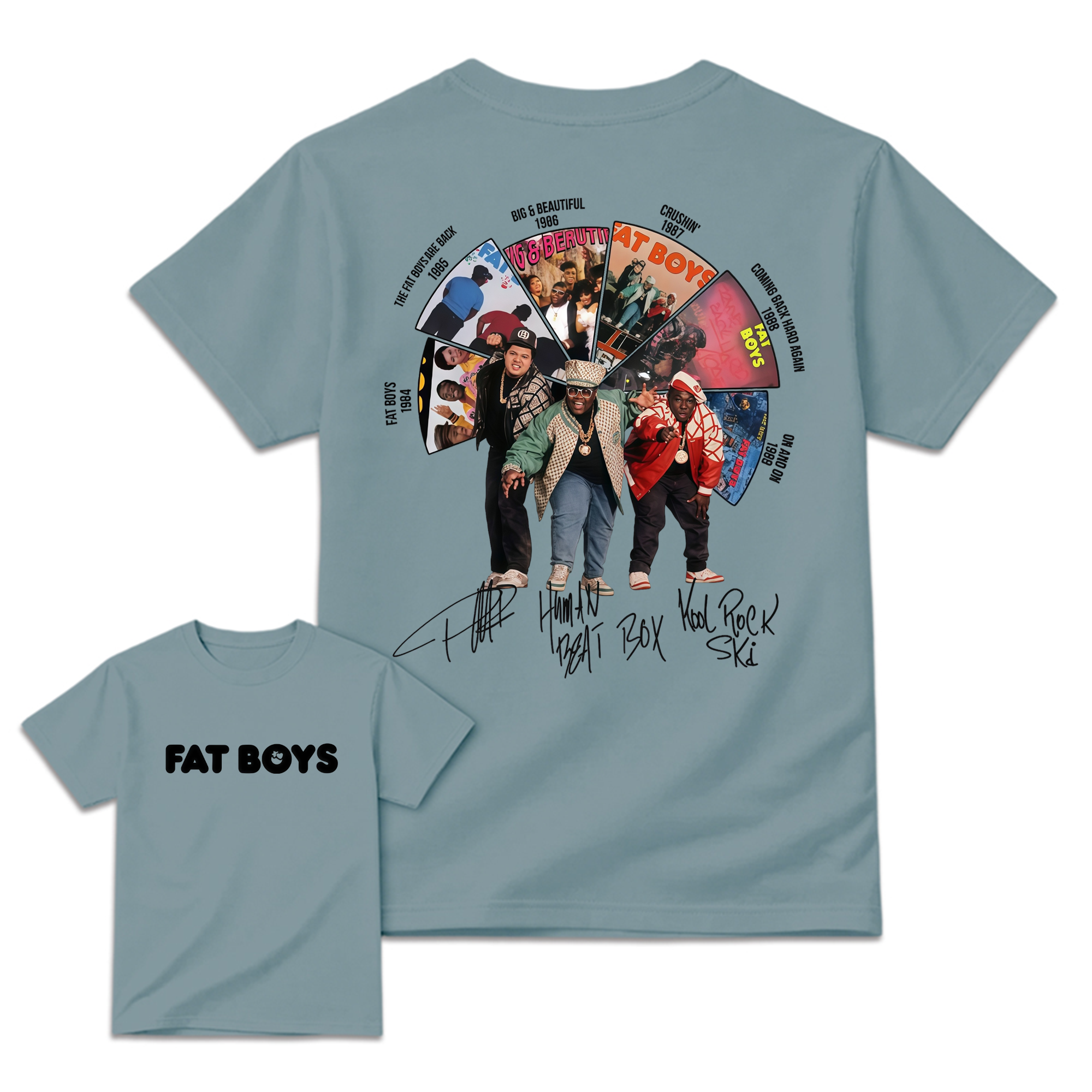 Vintage FAT B0YS Album Tee, Graphic Hip Hop Music Band Shirt