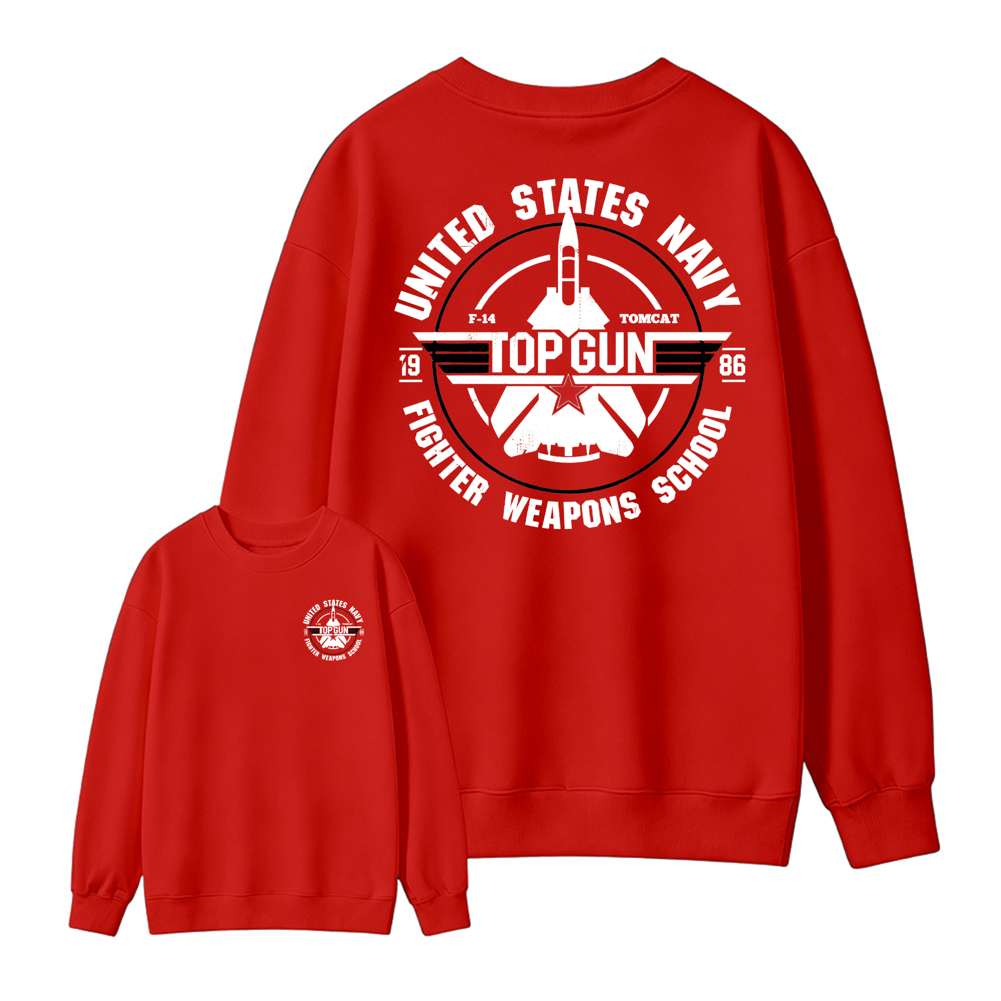 T0p Gun Vintage 80s Fighter Pilot Graphic Sweatshirt, Retro Military Aviation Sweatshirt, Navy Fighter Jet Unisex Sweatshirt