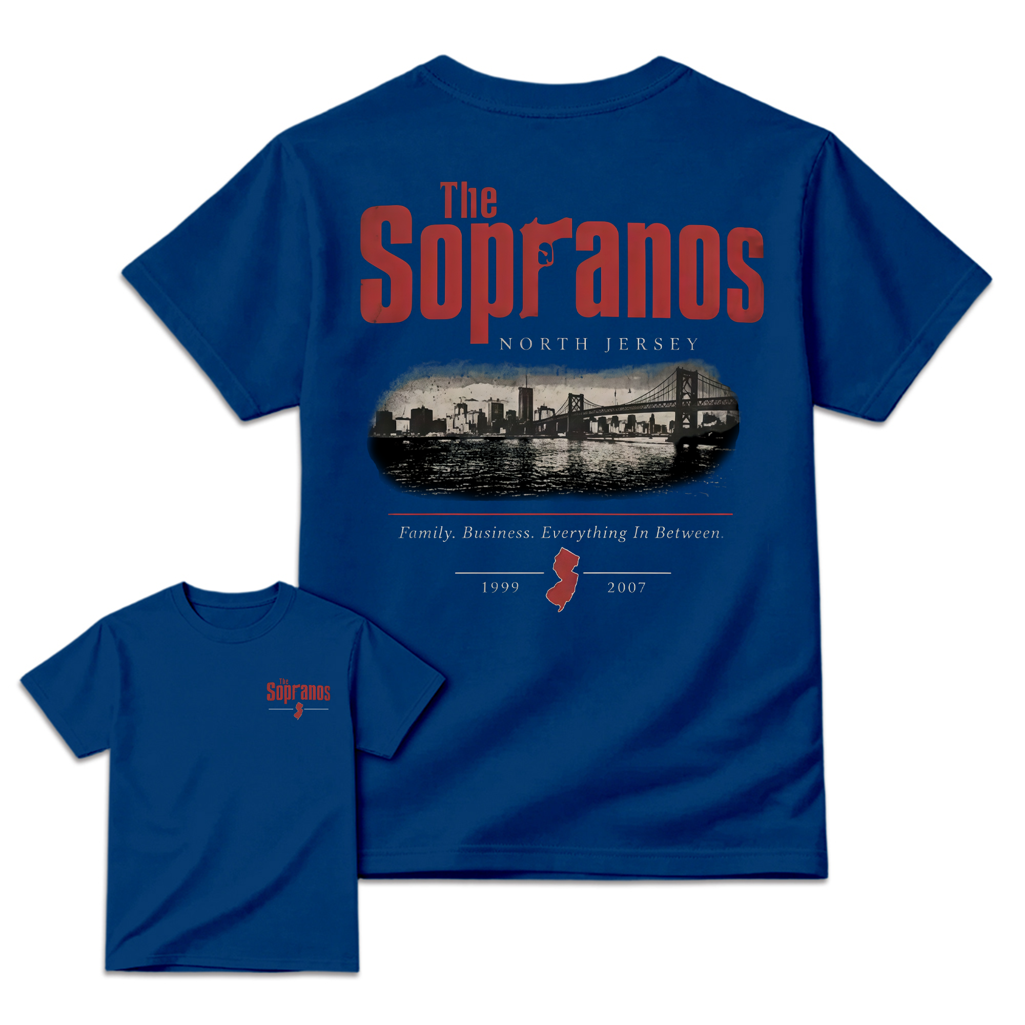 The Sopranos New Jersey Skyline Aesthetic T-Shirt