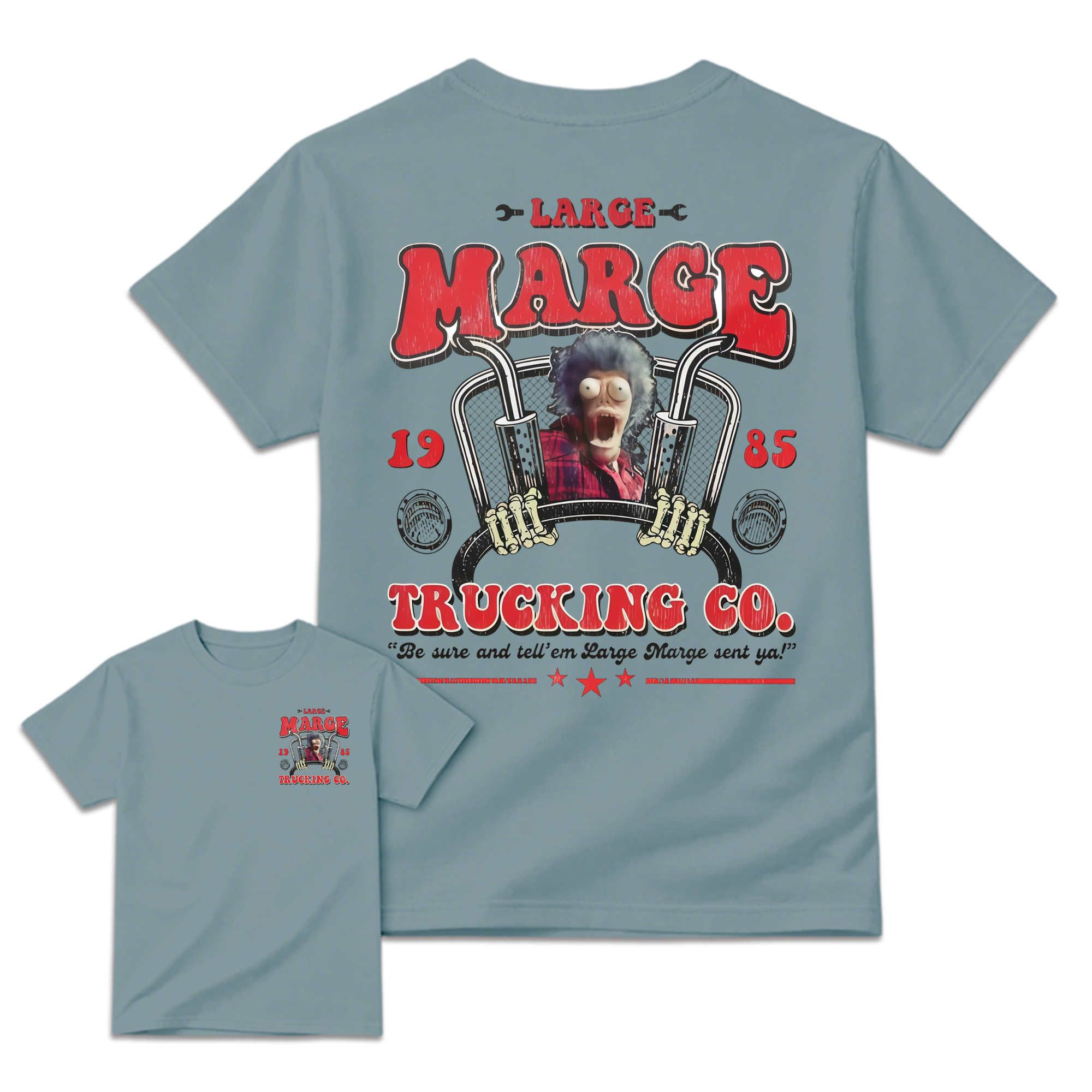 Vintage 1985 Trucking Co. Trucker Retro Horror Movie T-Shirt