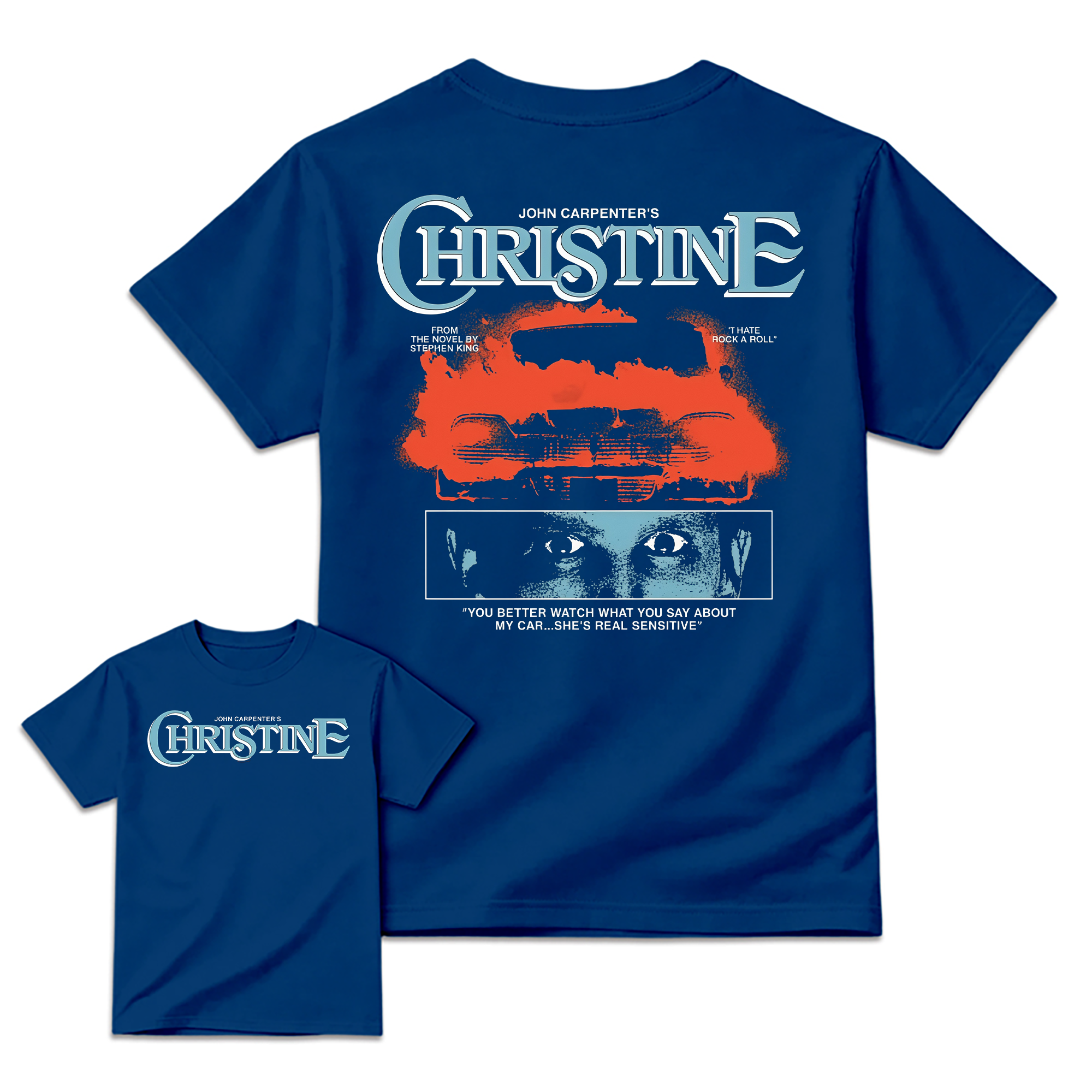 Christ1ne Inspired Retro Car Horror Movie Graphic T-Shirt