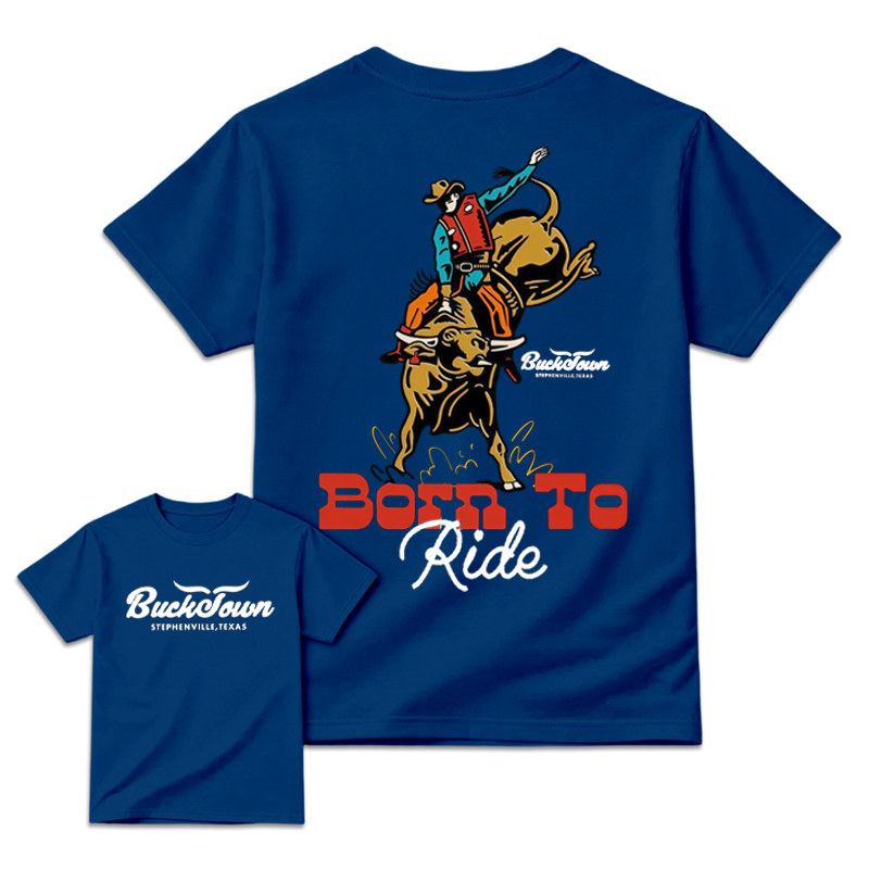 Born To Ride Bucktown Rodeo World Champion Western Country Shirt